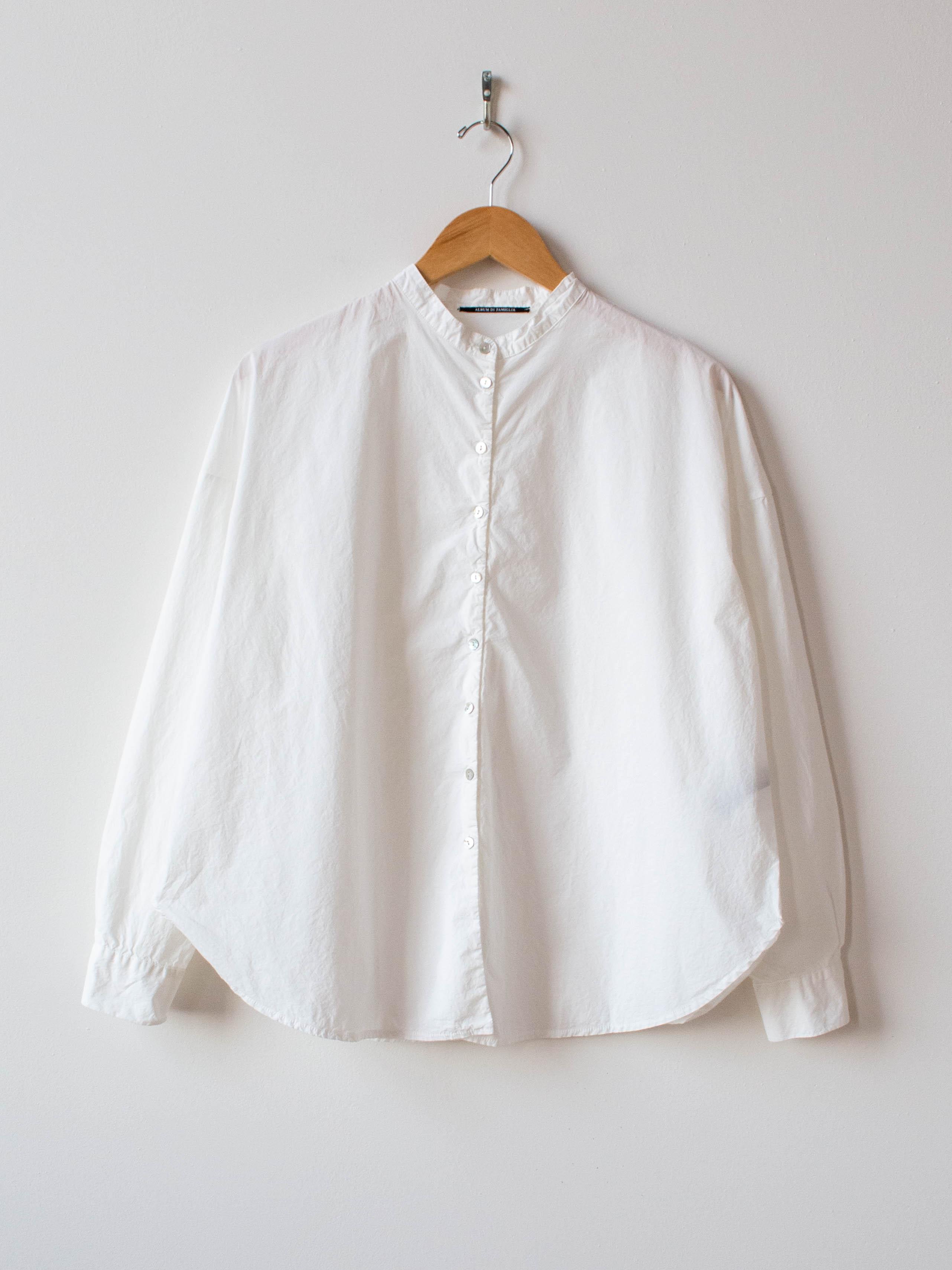 Namu Shop - Album di Famiglia Band Collar Shirt TS - Milk