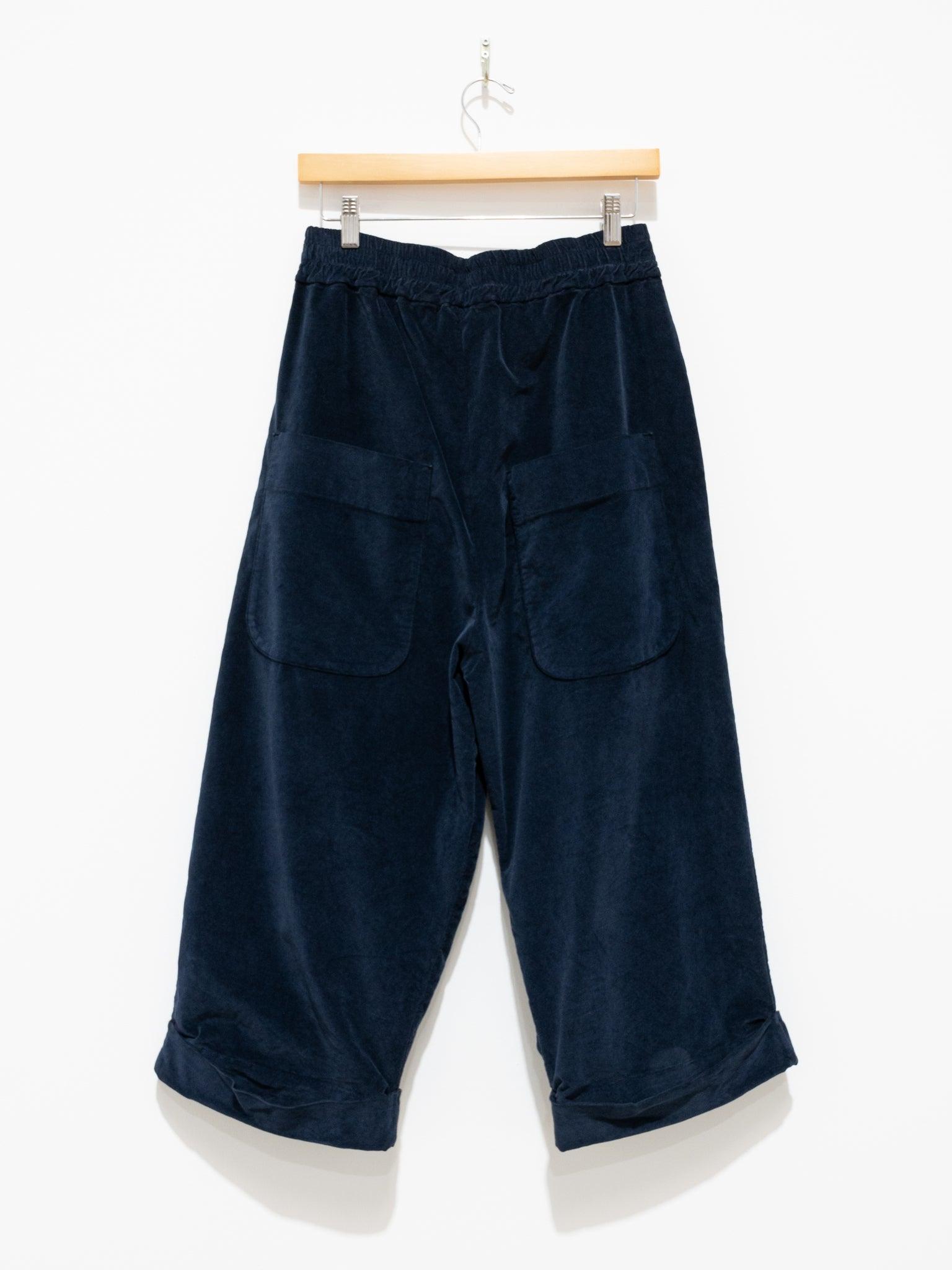 Namu Shop - Album Di Famiglia Bragoni Velvet Trousers - Navy