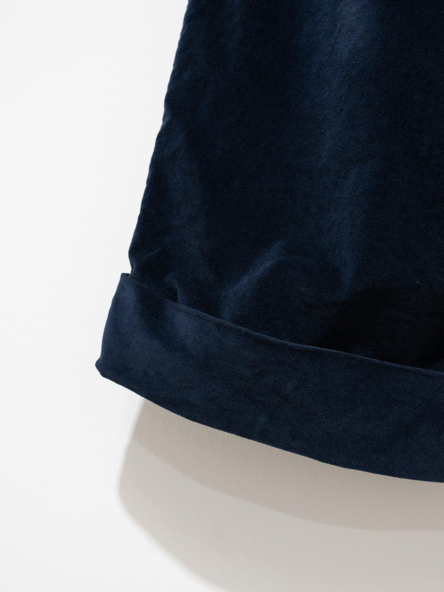Namu Shop - Album Di Famiglia Bragoni Velvet Trousers - Navy