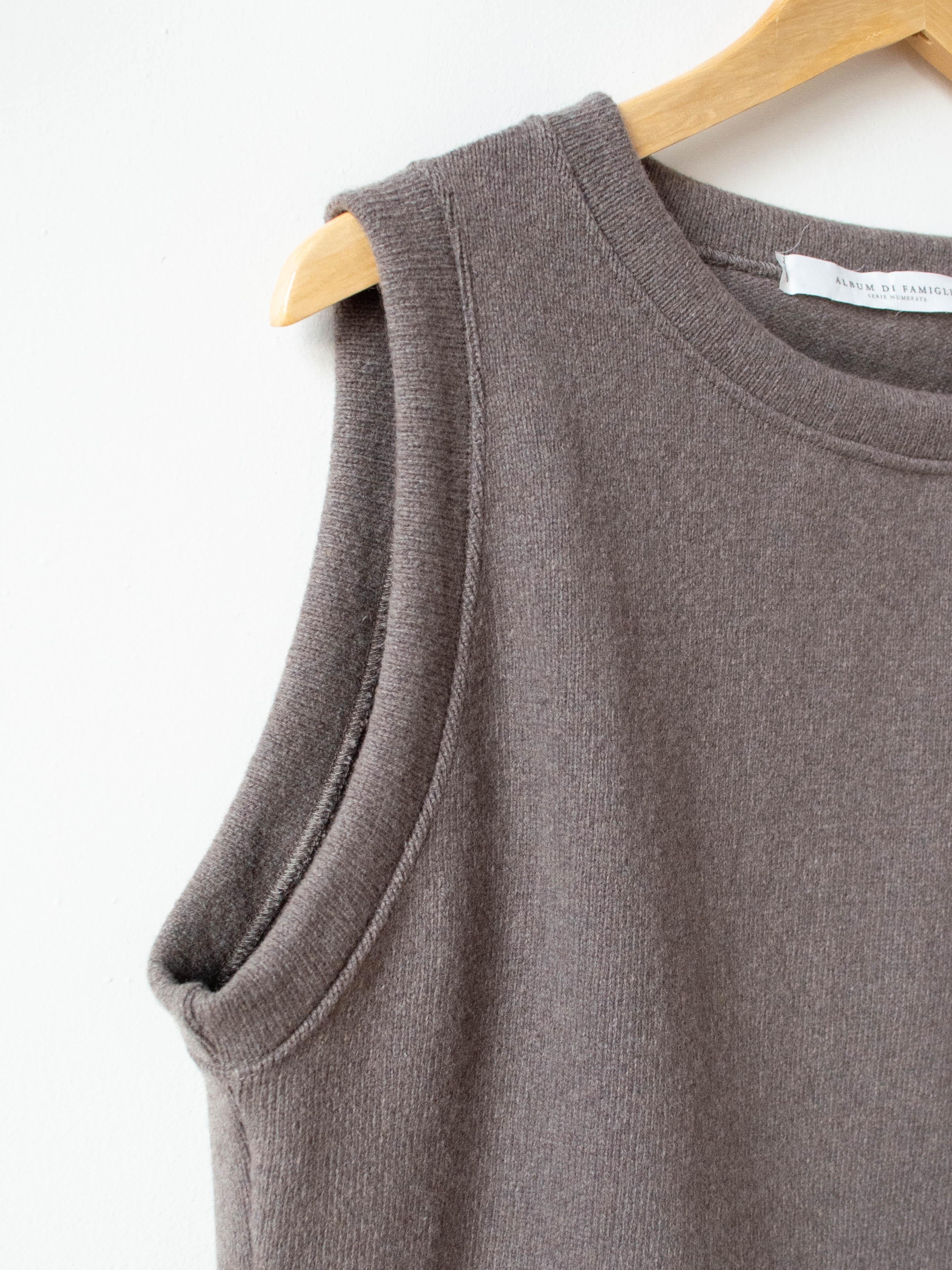 Namu Shop - Album di Famiglia Cashmere Sweater Vest - Marron Glace