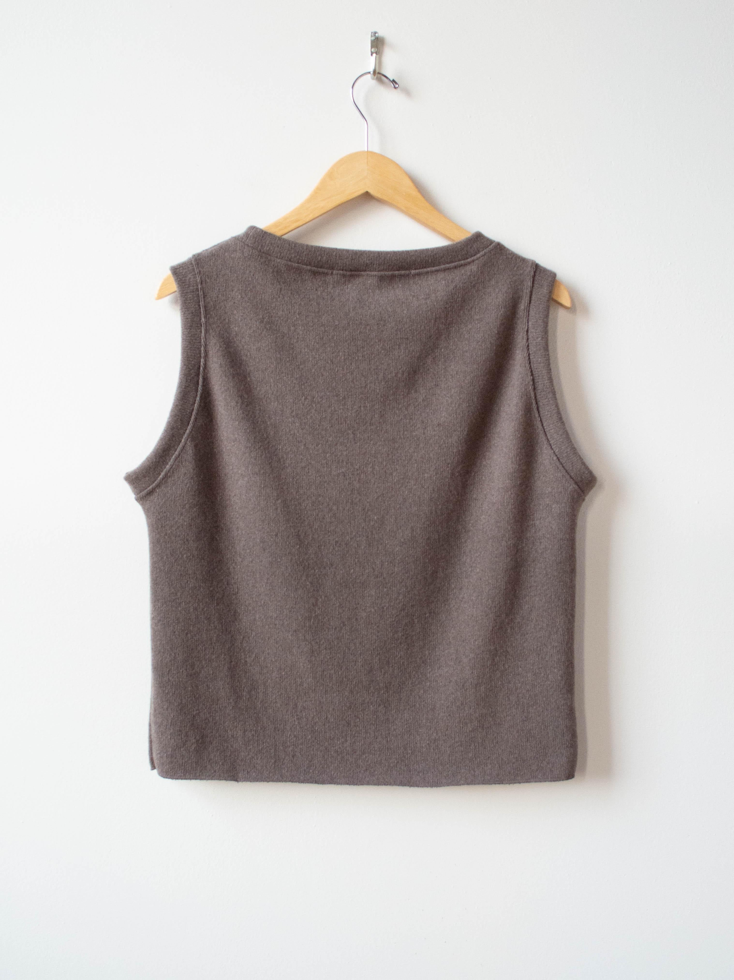 Namu Shop - Album di Famiglia Cashmere Sweater Vest - Marron Glace