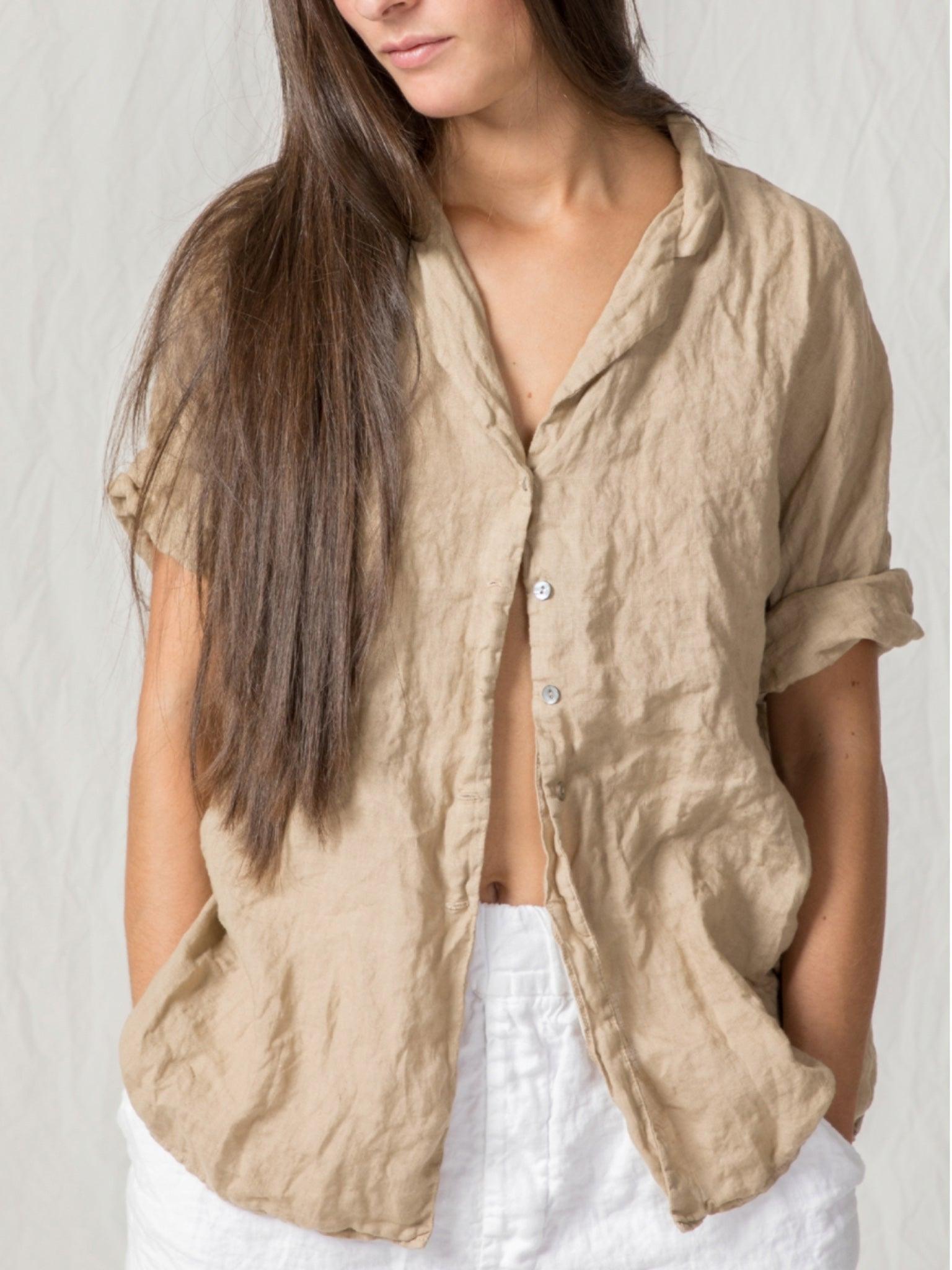 Namu Shop - Album di Famiglia Light Linen Shirt - White