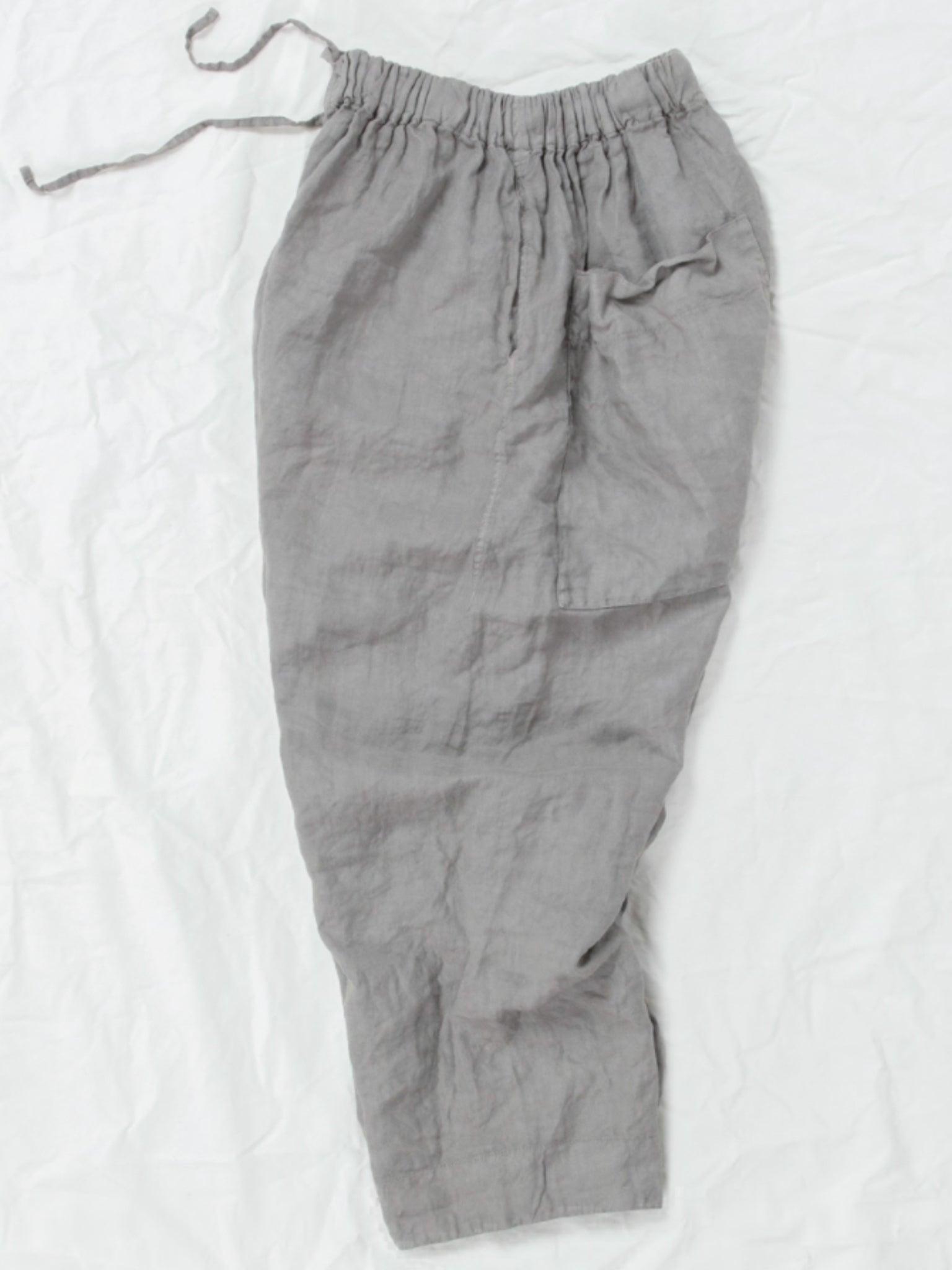 Namu Shop - Album di Famiglia Linen Braghe - Stone Gray