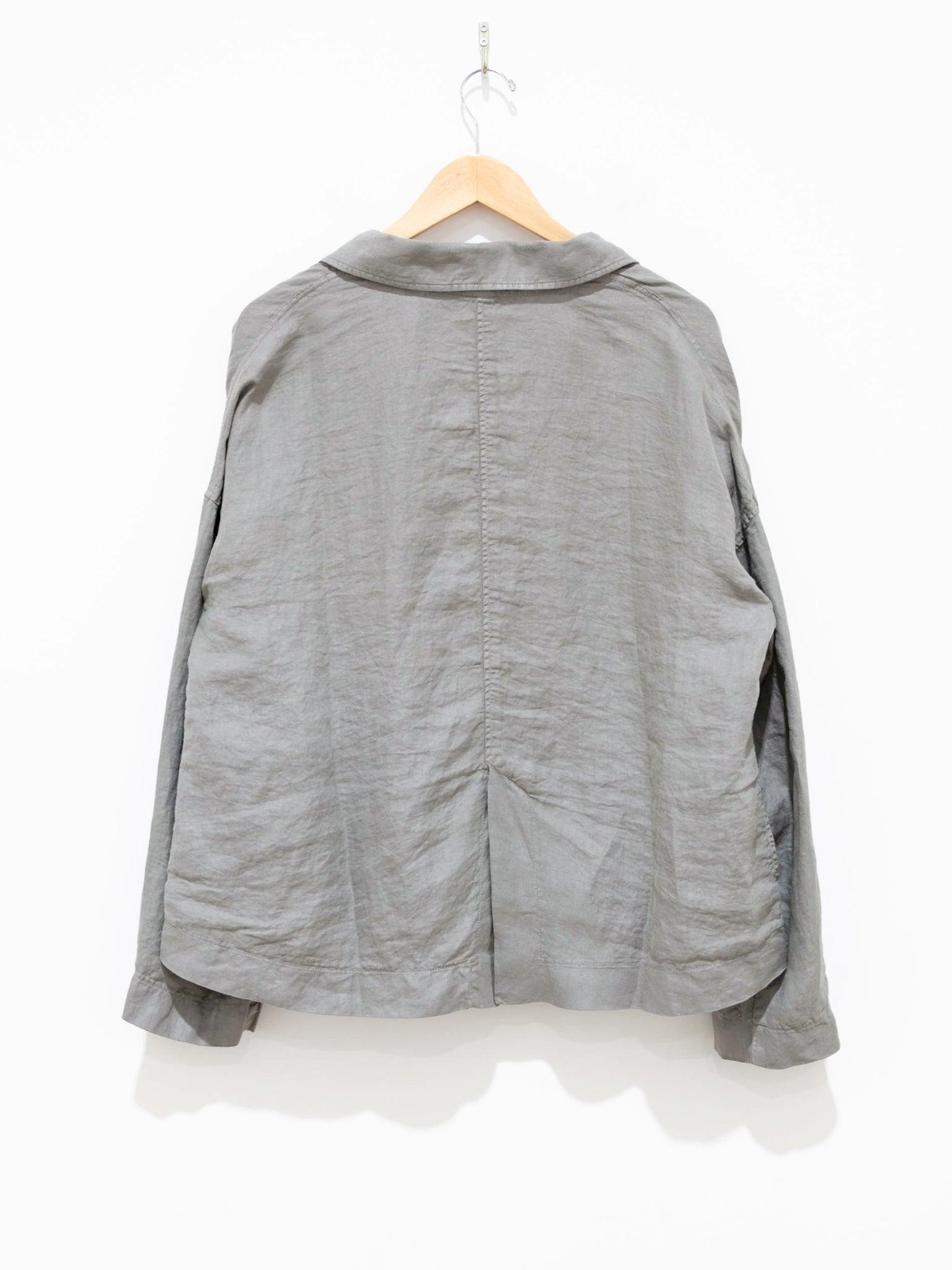 Namu Shop - Album di Famiglia Linen Loose Blazer - Stone Gray