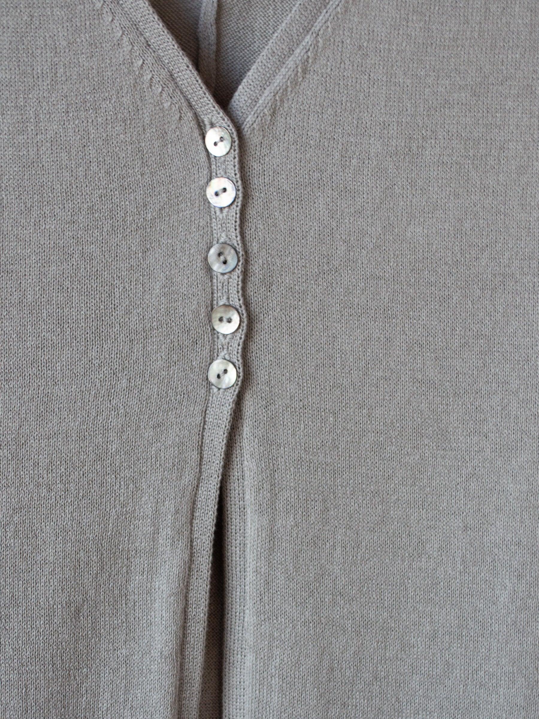 Namu Shop - Album di Famiglia Oversized Knitted Cardigan - Gray