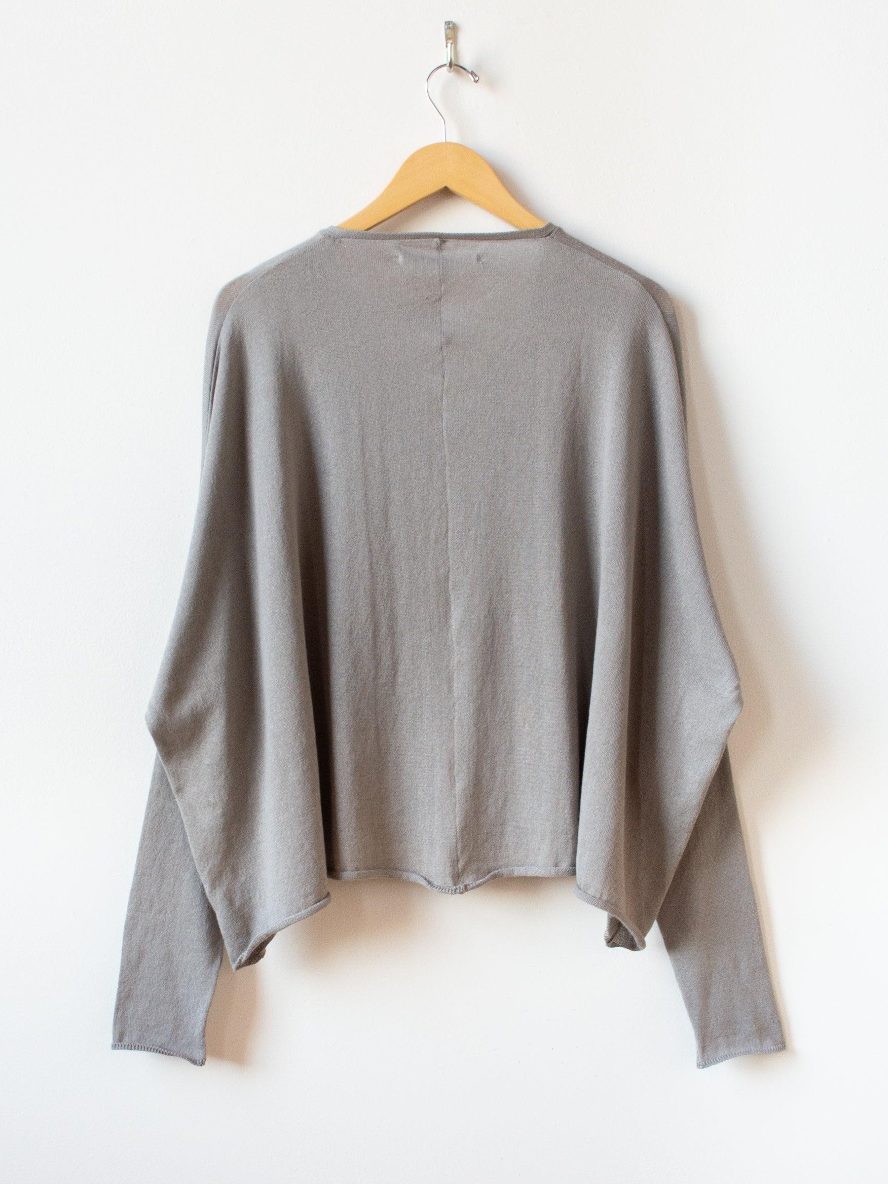 Namu Shop - Album di Famiglia Oversized Knitted Cardigan - Gray