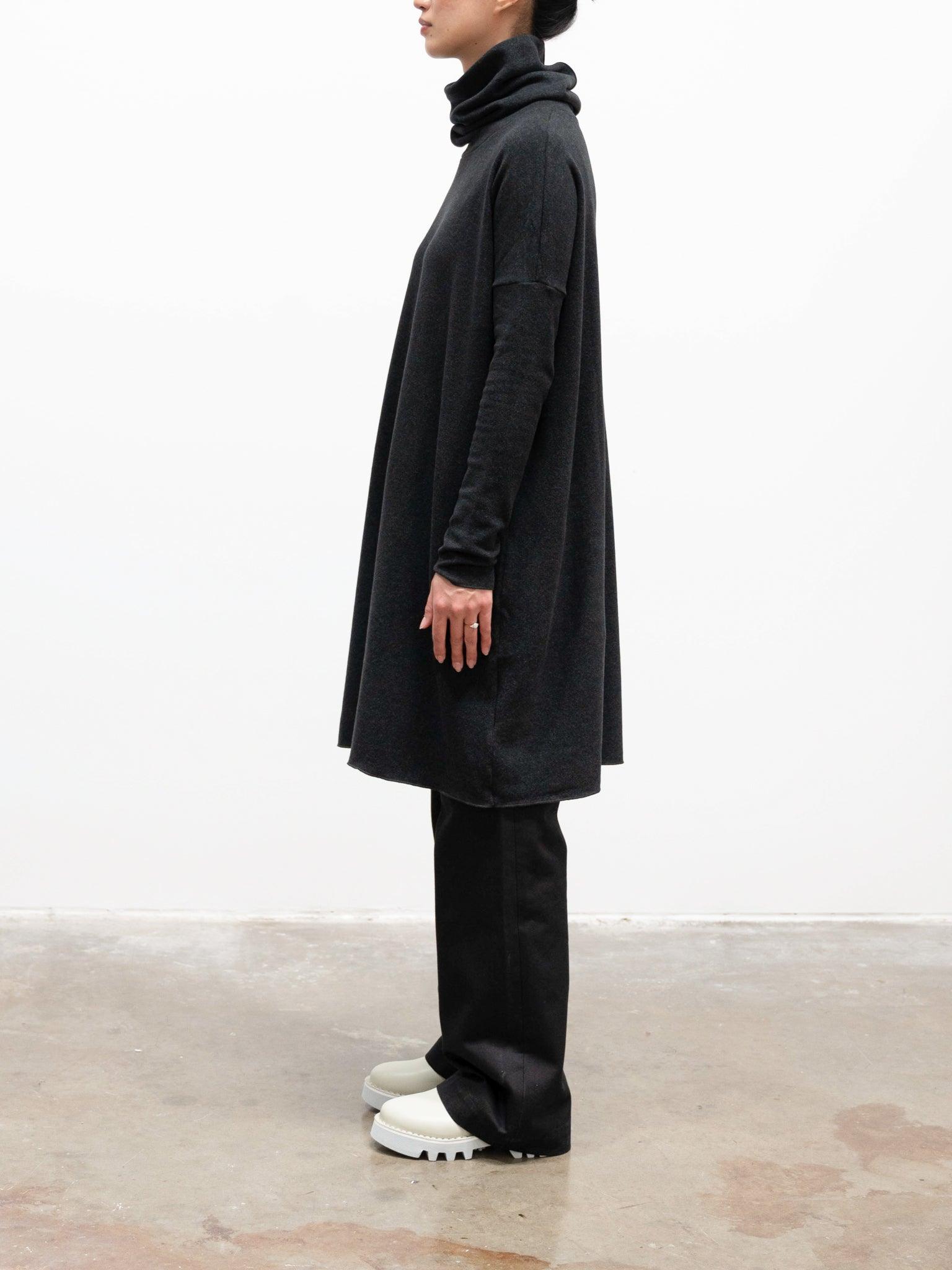 Namu Shop - Album Di Famiglia Oversized Turtleneck Dress JP - Almost Black
