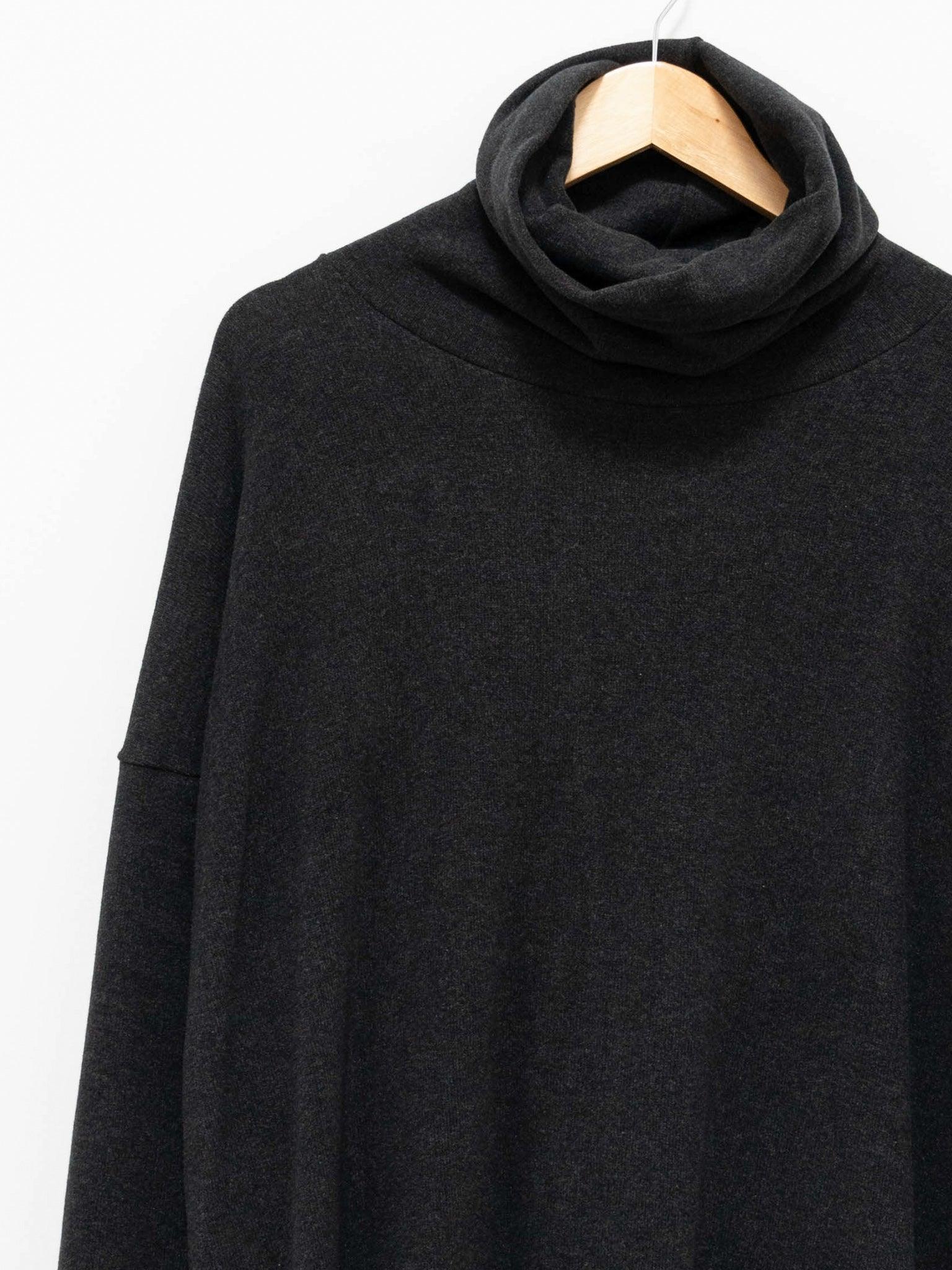 Namu Shop - Album Di Famiglia Oversized Turtleneck Dress JP - Almost Black