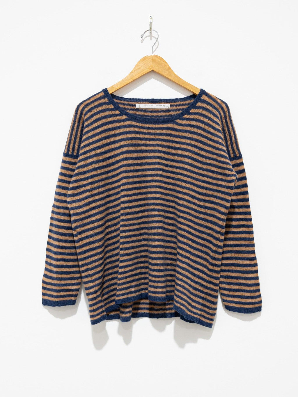 Namu Shop - Album Di Famiglia Pullover Riga WS - Cookie Navy