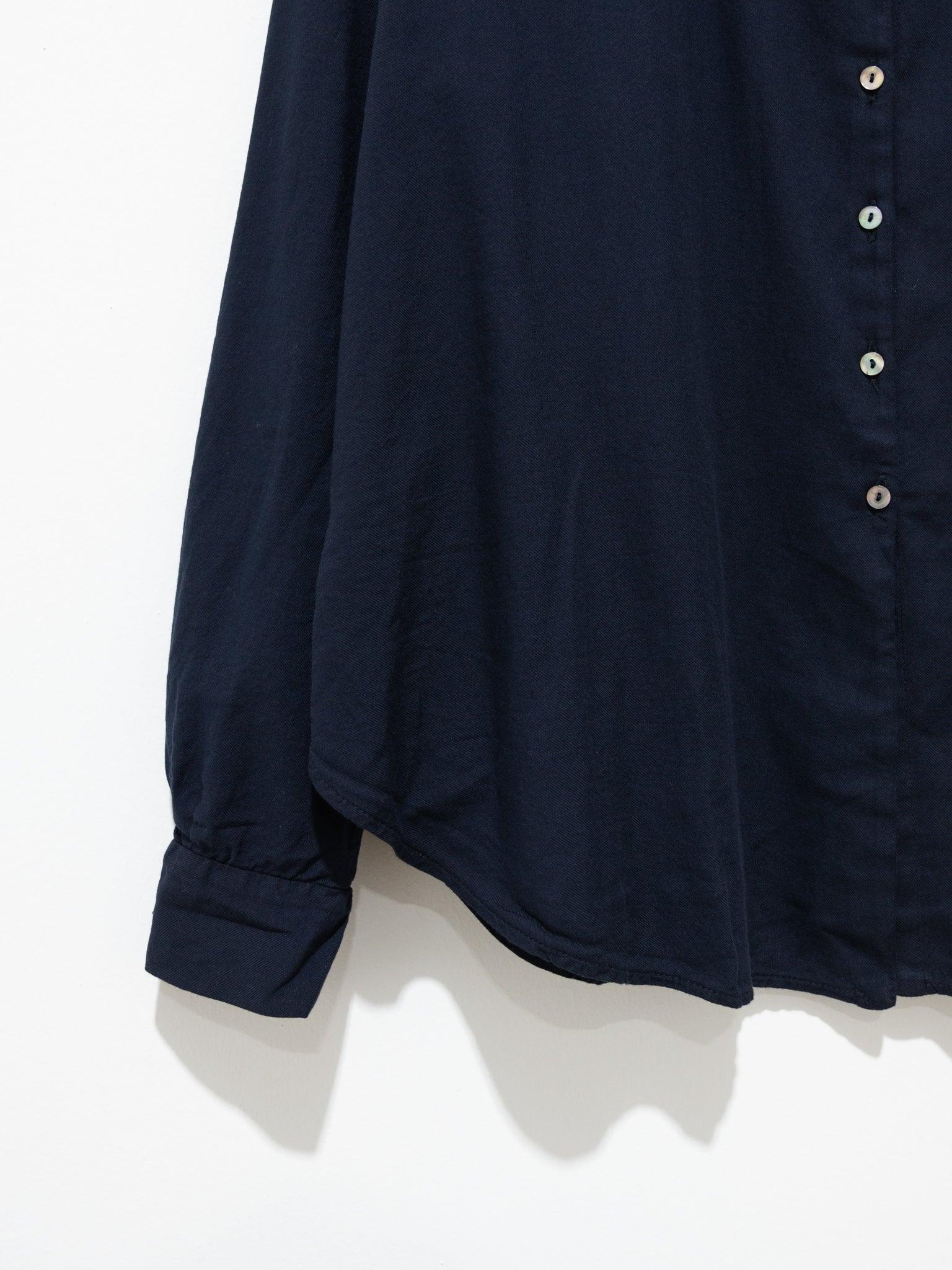 Namu Shop - Album Di Famiglia Short Collar Shirt TVC - Navy