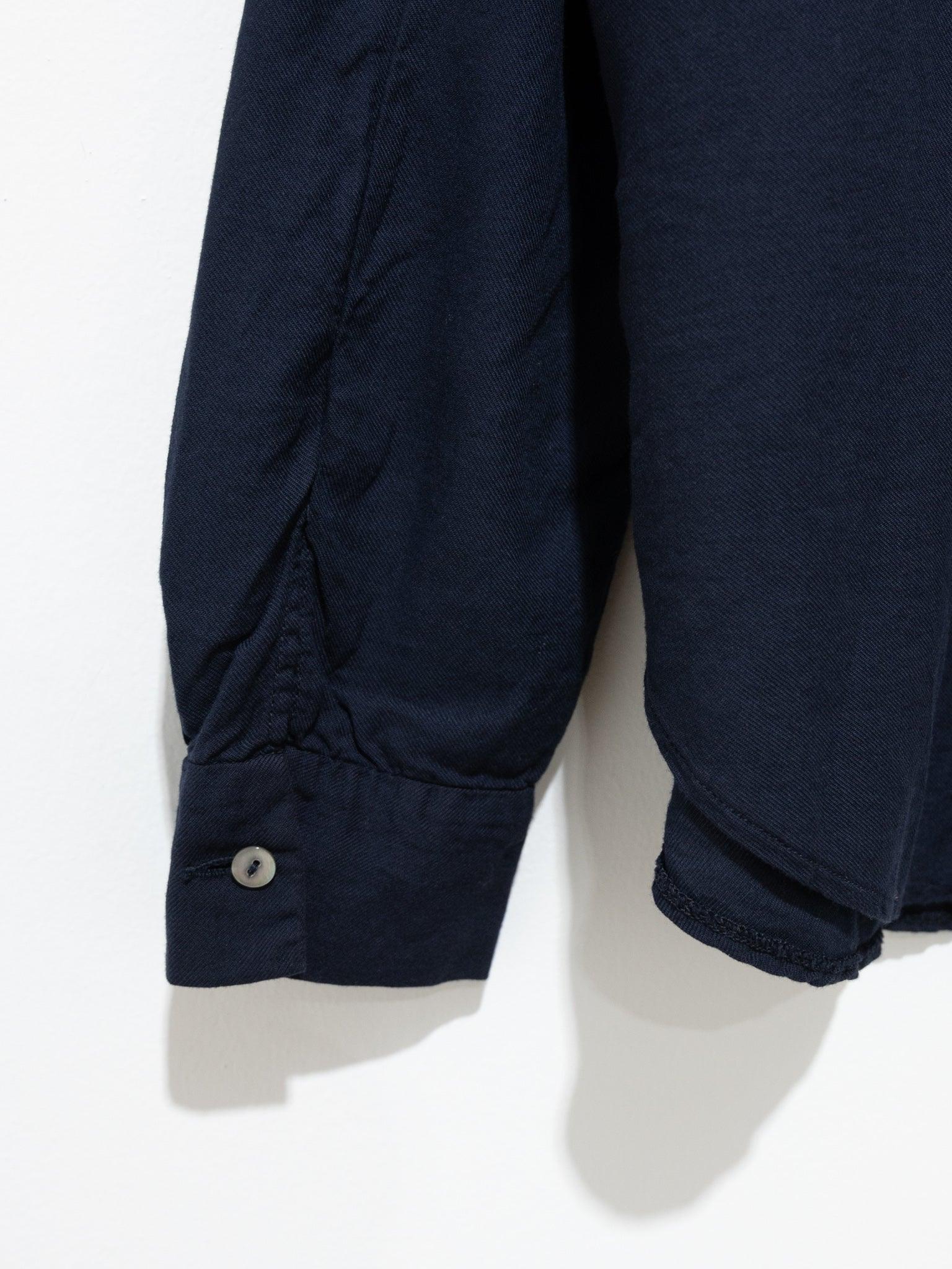 Namu Shop - Album Di Famiglia Short Collar Shirt TVC - Navy