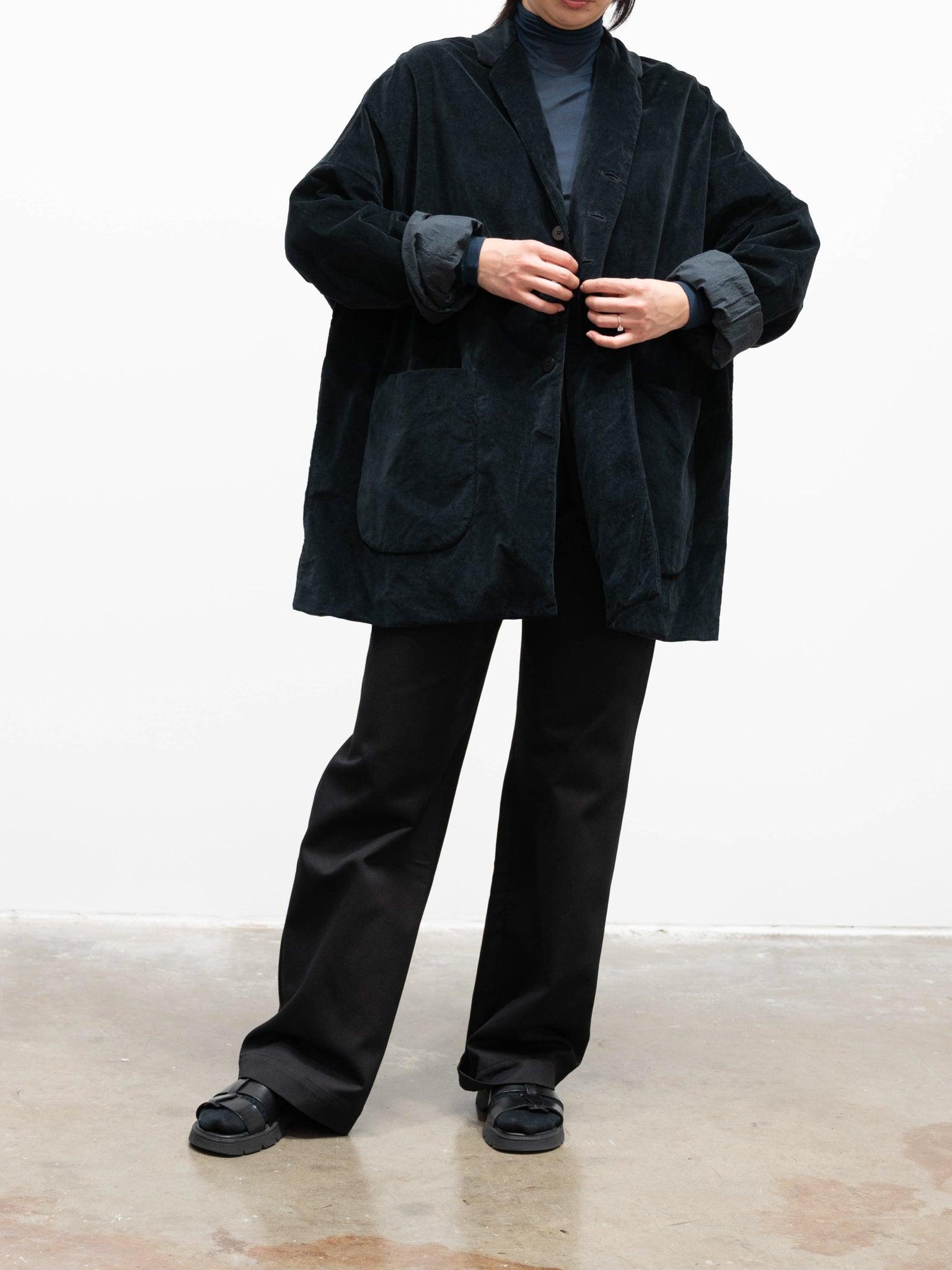 Namu Shop - Album Di Famiglia Velvet Big Blazer - Navy