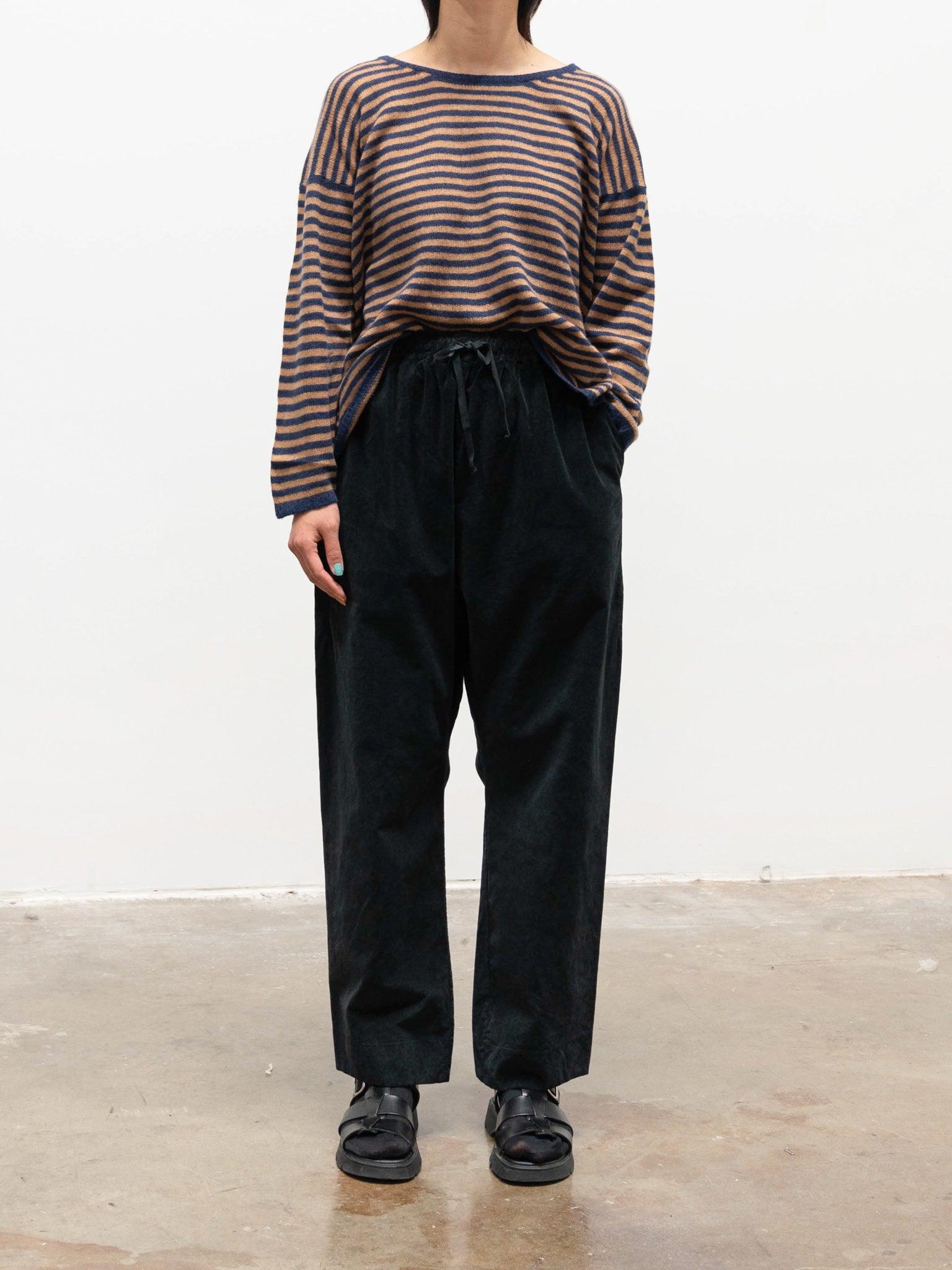 Namu Shop - Album Di Famiglia Velvet Braghe Trousers - Black