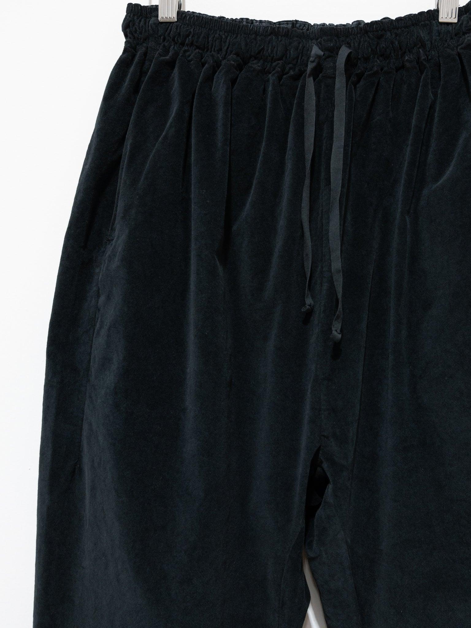 Namu Shop - Album Di Famiglia Velvet Braghe Trousers - Black