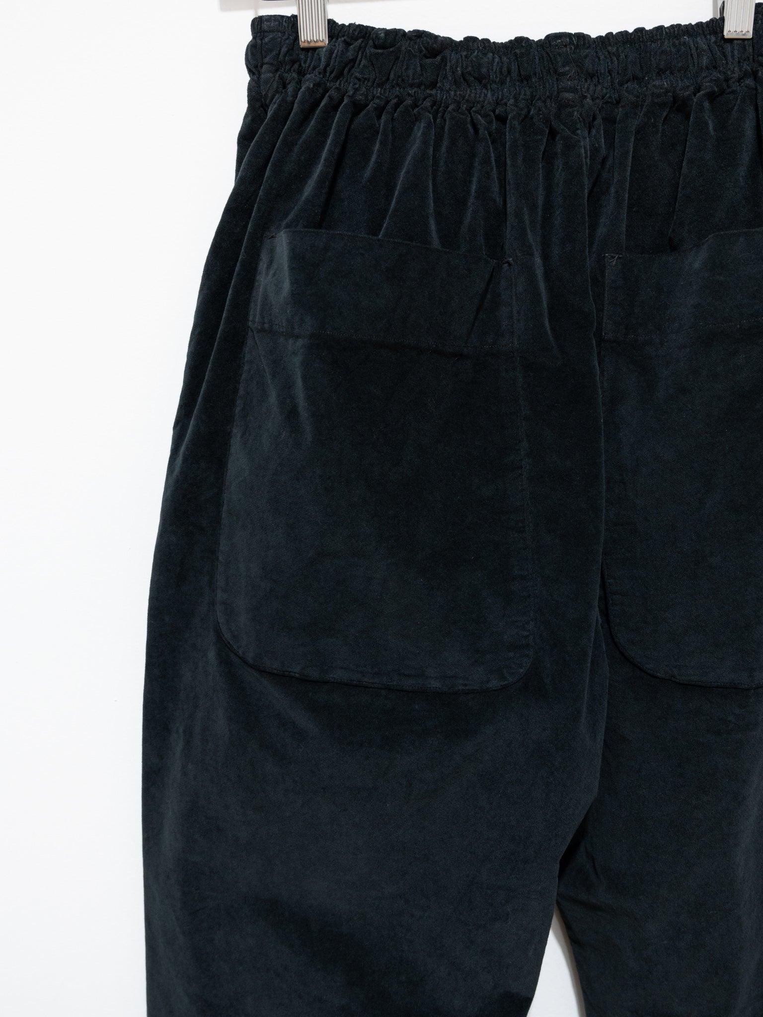 Namu Shop - Album Di Famiglia Velvet Braghe Trousers - Black