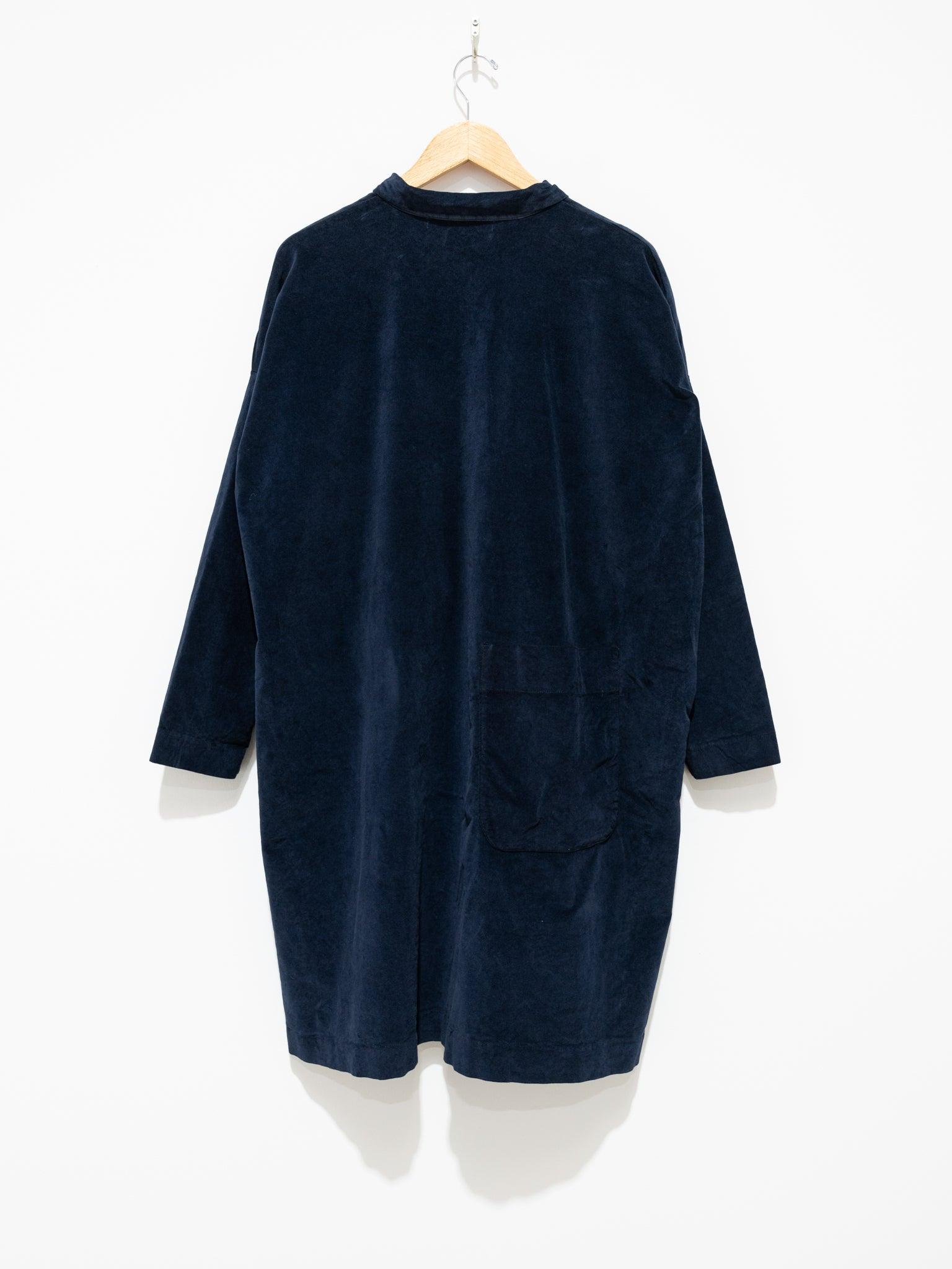 Namu Shop - Album Di Famiglia Velvet Collar Dress - Navy