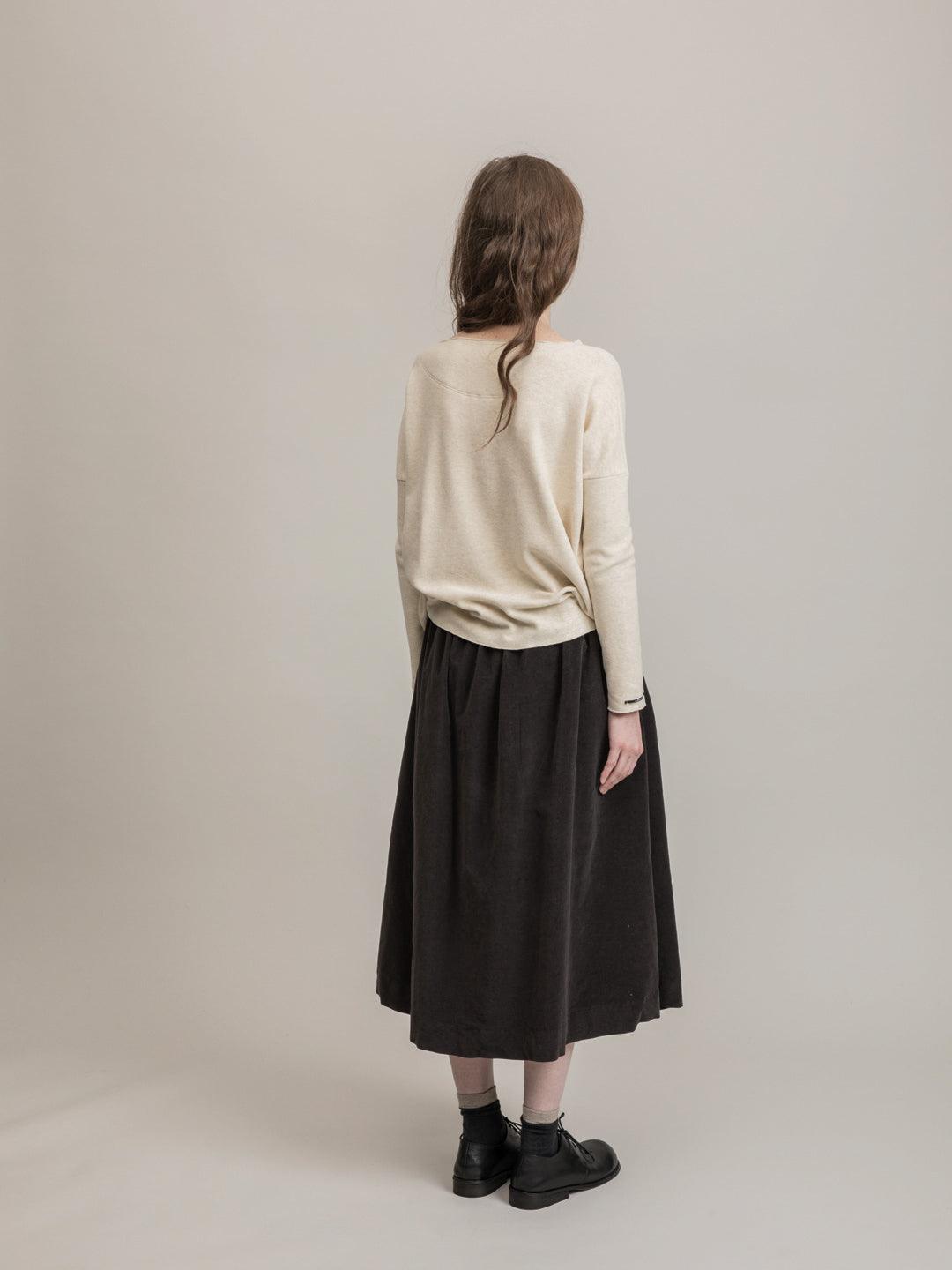 Namu Shop - Album di Famiglia Velvet Double Skirt - Moka (restocked)