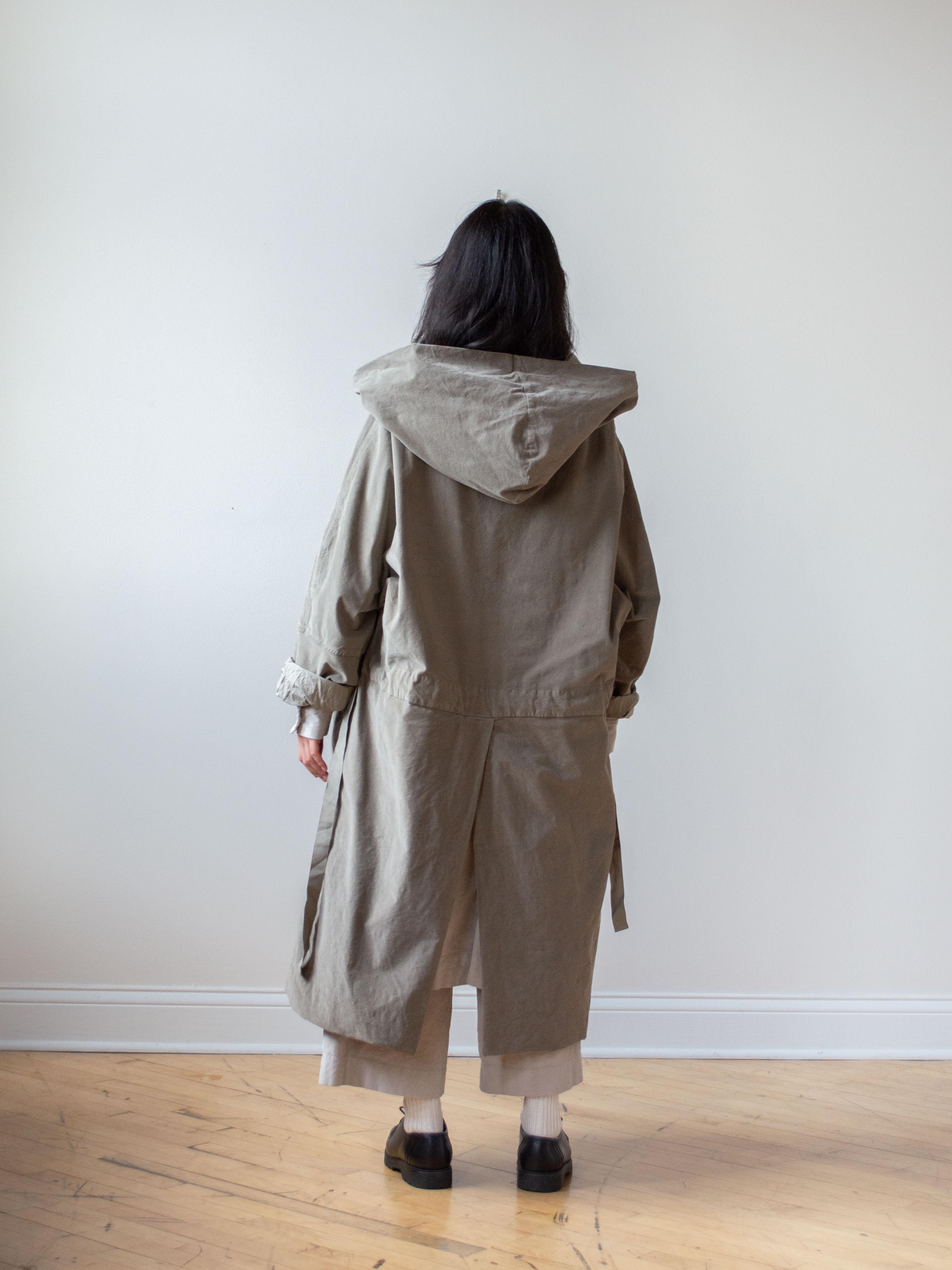 Namu Shop - Album di Famiglia Velvet Hooded Coat - Marron Glace