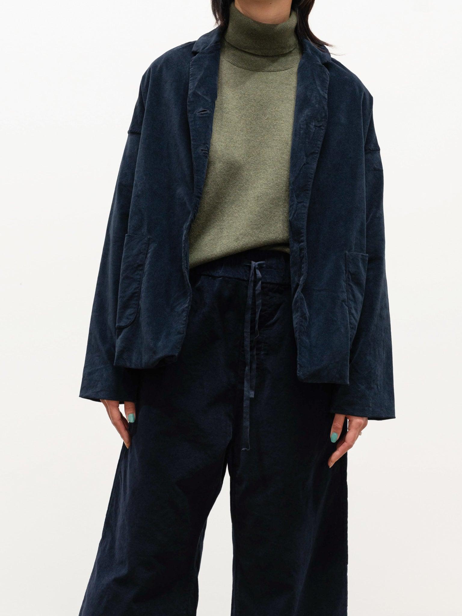 Namu Shop - Album Di Famiglia Velvet Loose Blazer - Cookie