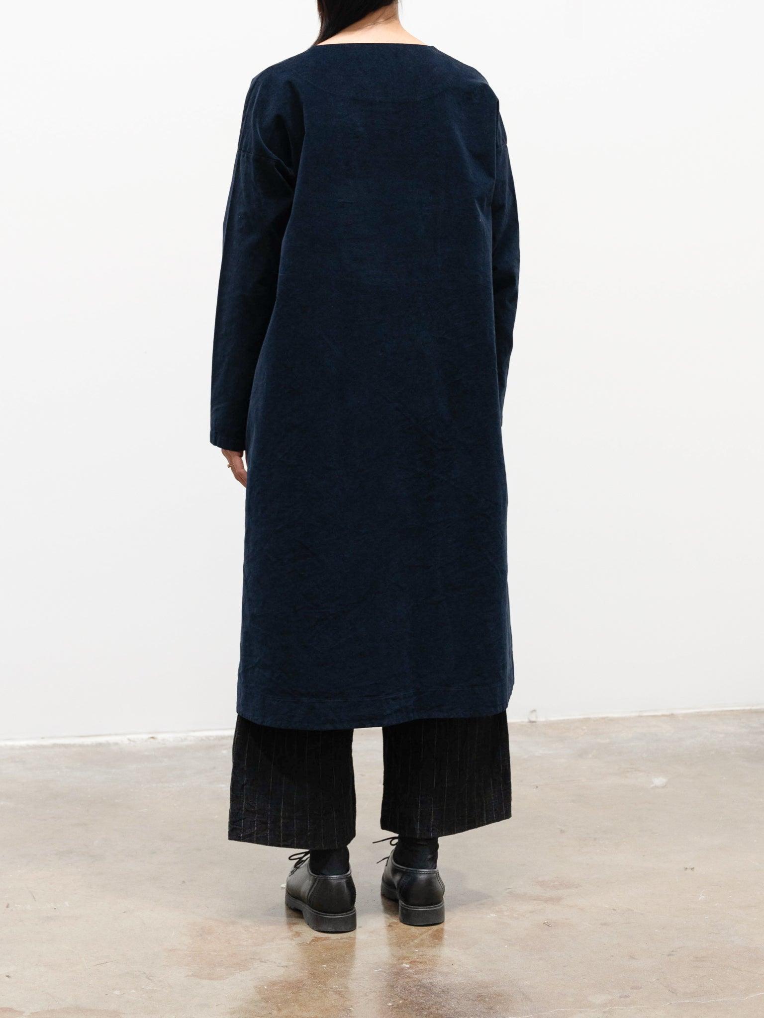Namu Shop - Album Di Famiglia Velvet T-Dress - Navy
