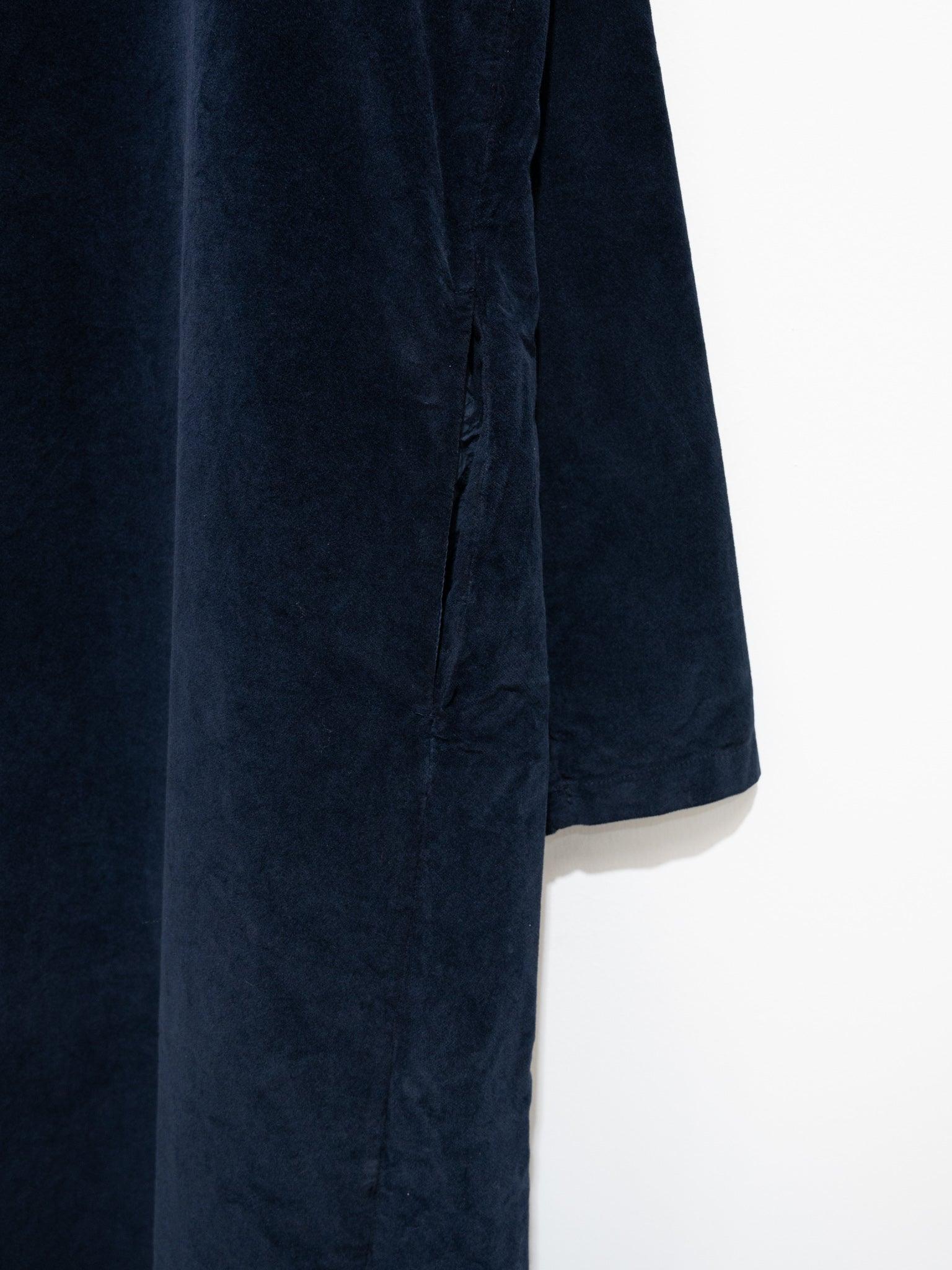 Namu Shop - Album Di Famiglia Velvet T-Dress - Navy