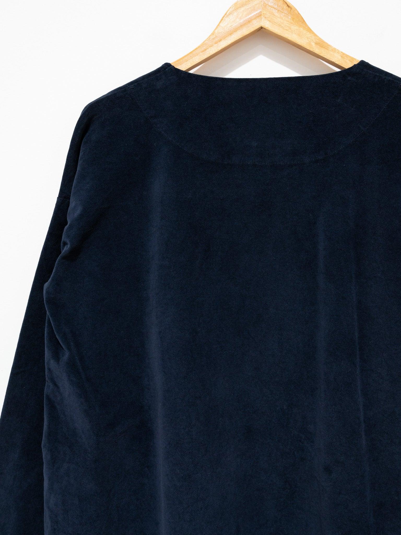 Namu Shop - Album Di Famiglia Velvet T-Dress - Navy