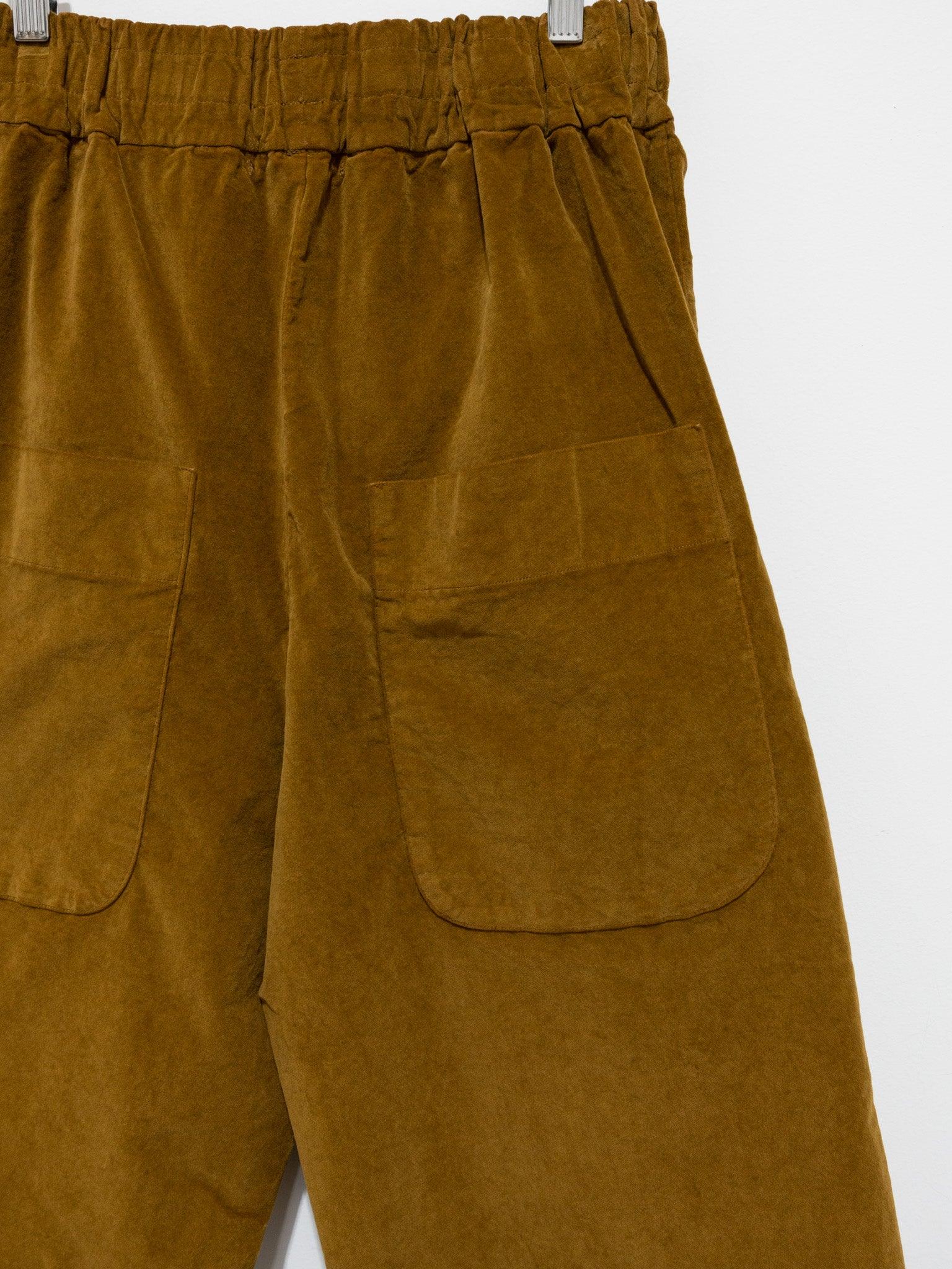 Namu Shop - Album Di Famiglia Velvet W&S Trousers - Cookie (restocked)