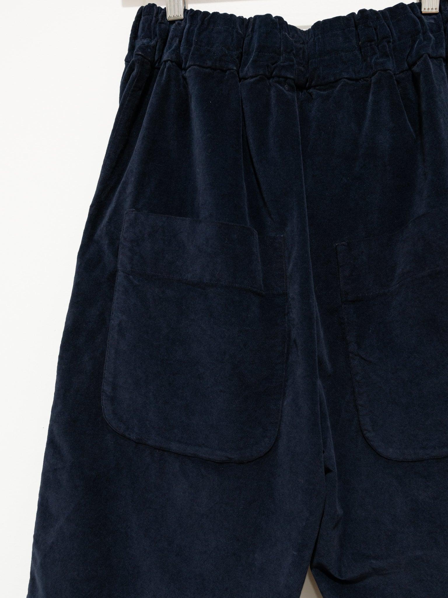 Namu Shop - Album Di Famiglia Velvet W&S Trousers - Navy (restocked)
