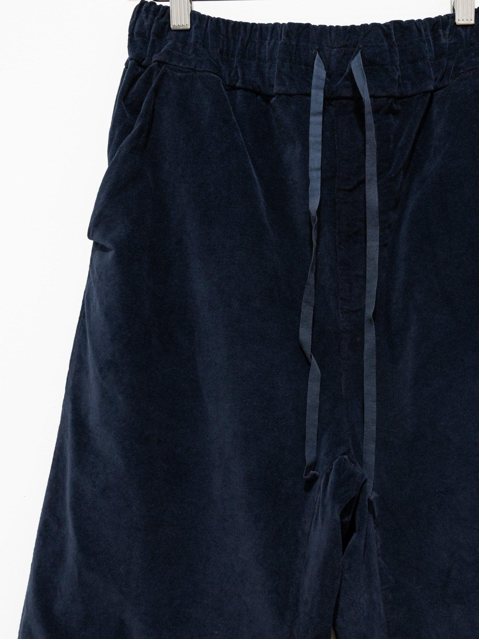 Namu Shop - Album Di Famiglia Velvet W&S Trousers - Navy (restocked)