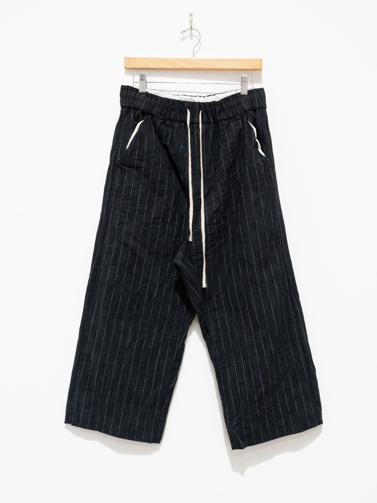 Namu Shop - Album Di Famiglia W&S Trousers - Black Pinstripe (restocked)