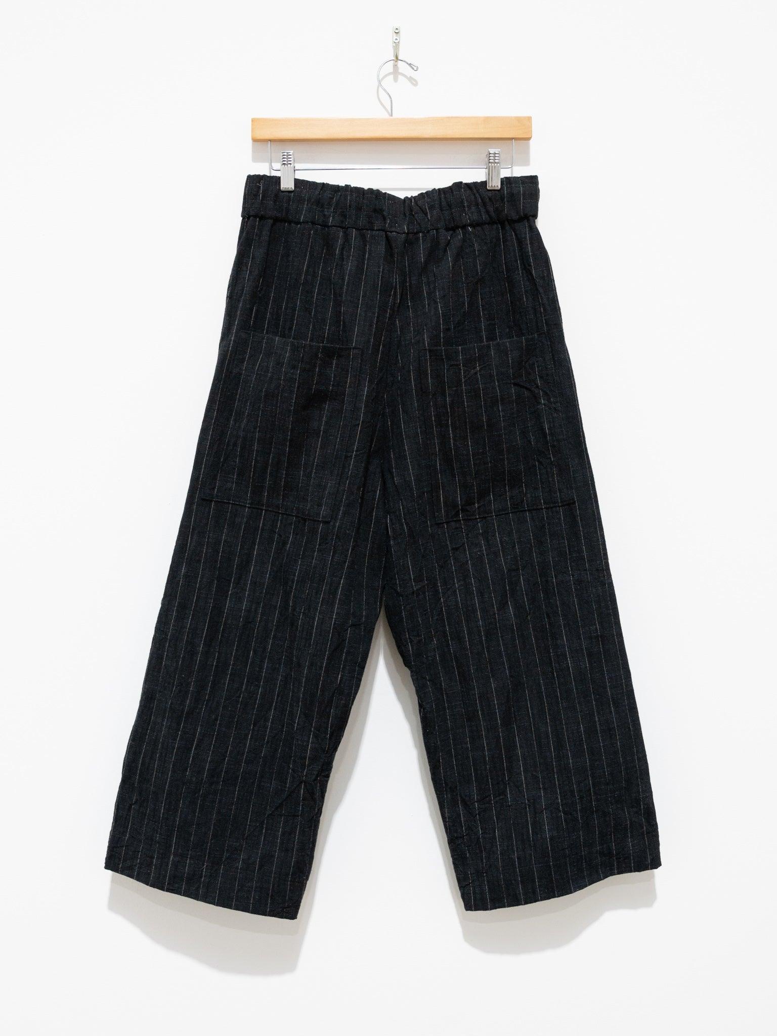 Namu Shop - Album Di Famiglia W&S Trousers - Black Pinstripe (restocked)