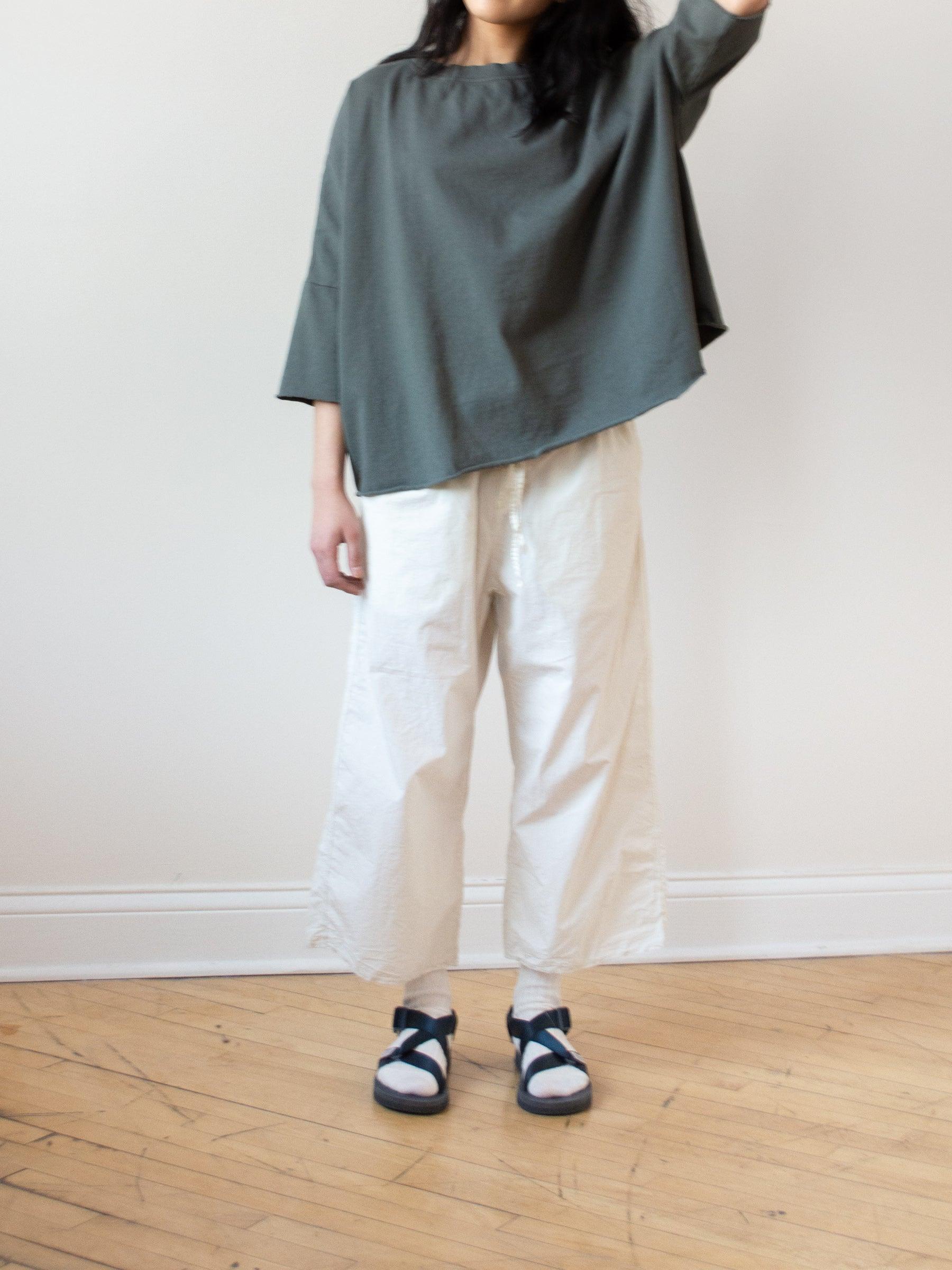 Namu Shop - Album di Famiglia Wide & Short Trousers TC - Chalk (restocked)
