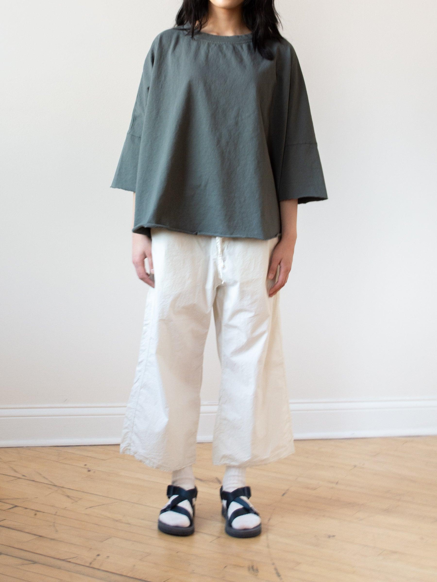 Namu Shop - Album di Famiglia Wide & Short Trousers TC - Chalk (restocked)