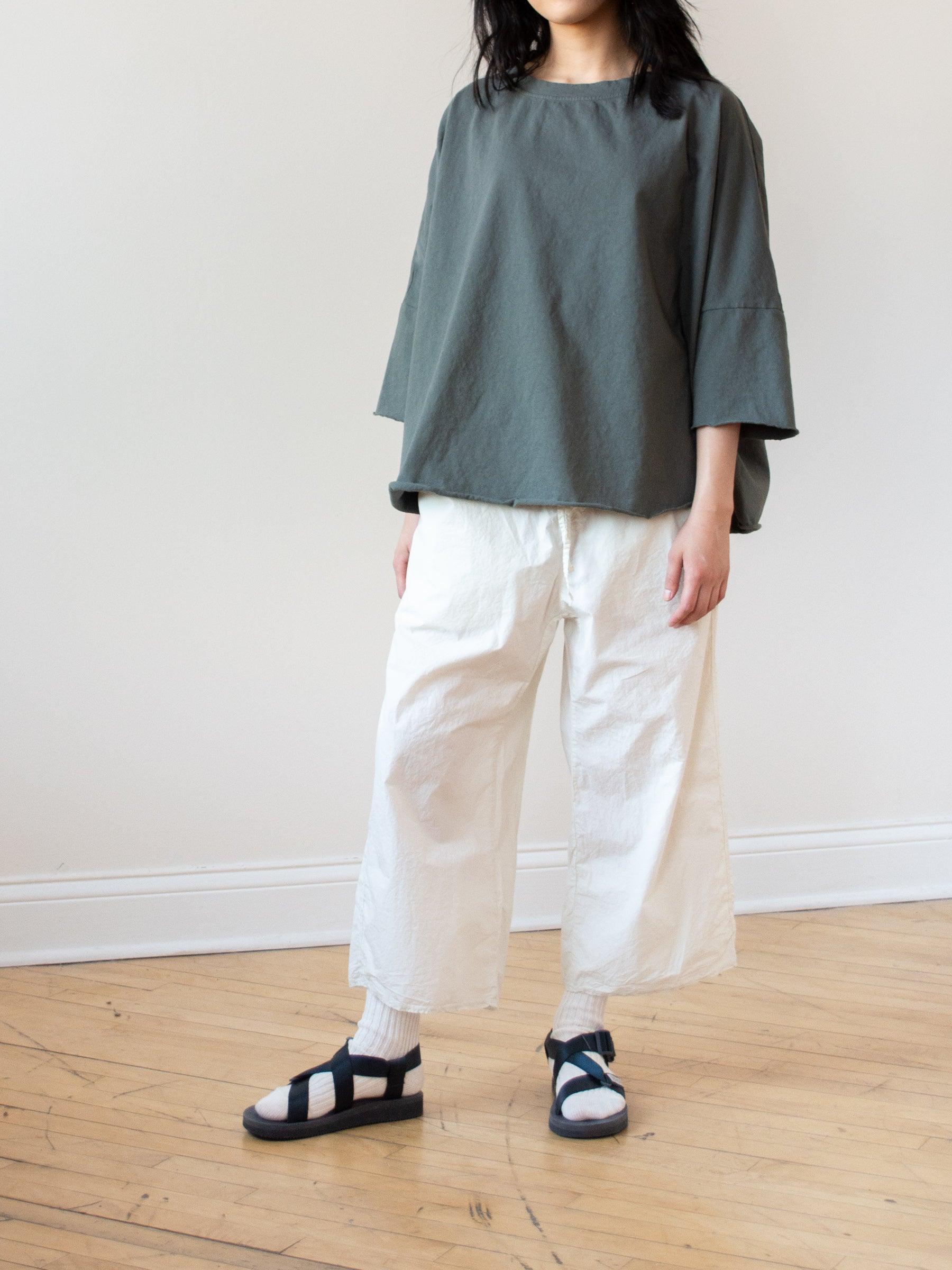 Namu Shop - Album di Famiglia Wide & Short Trousers TC - Chalk (restocked)