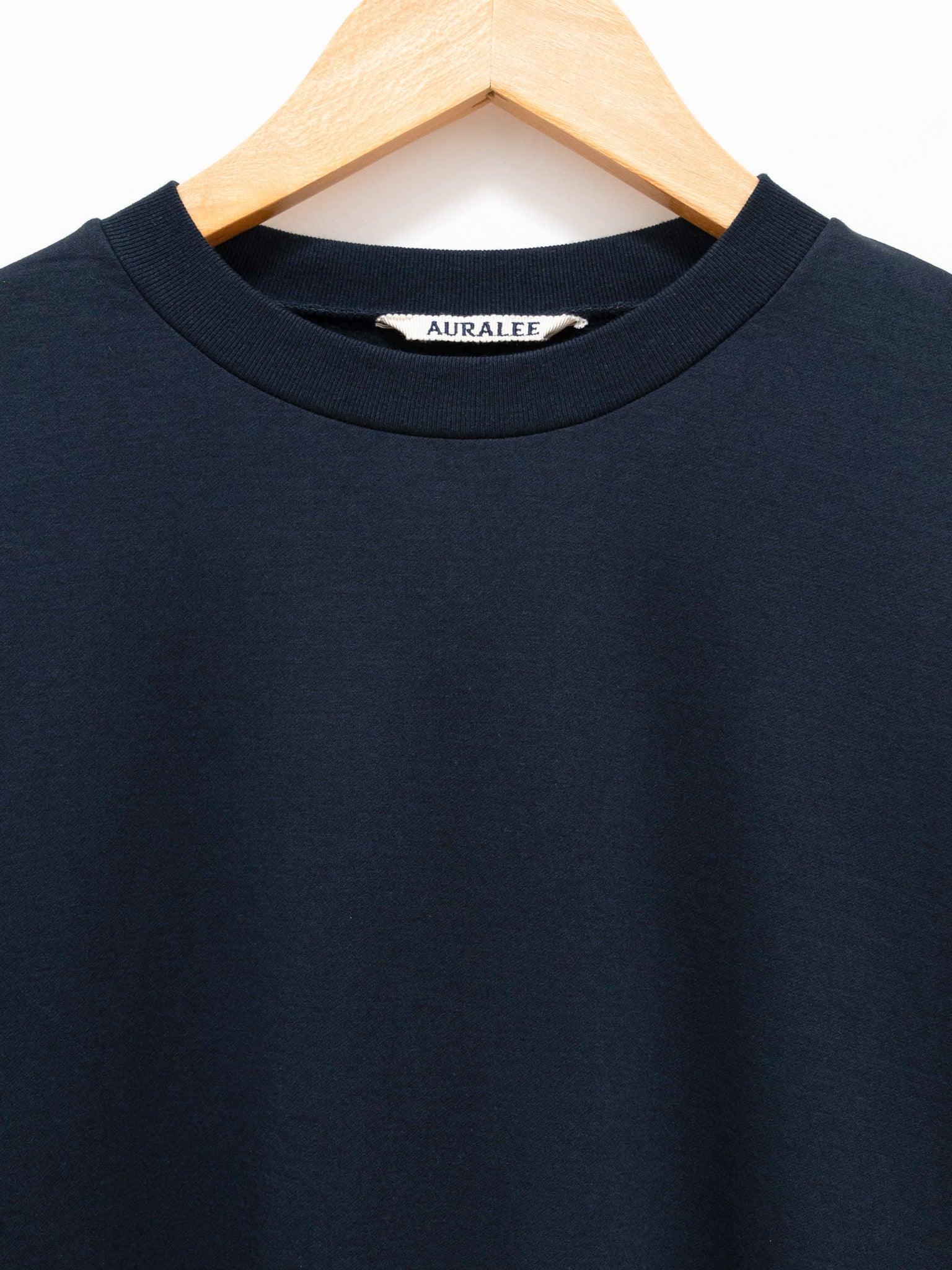 Namu Shop - Auralee Elastic High Gauge Sweat Pullover - Dark Navy