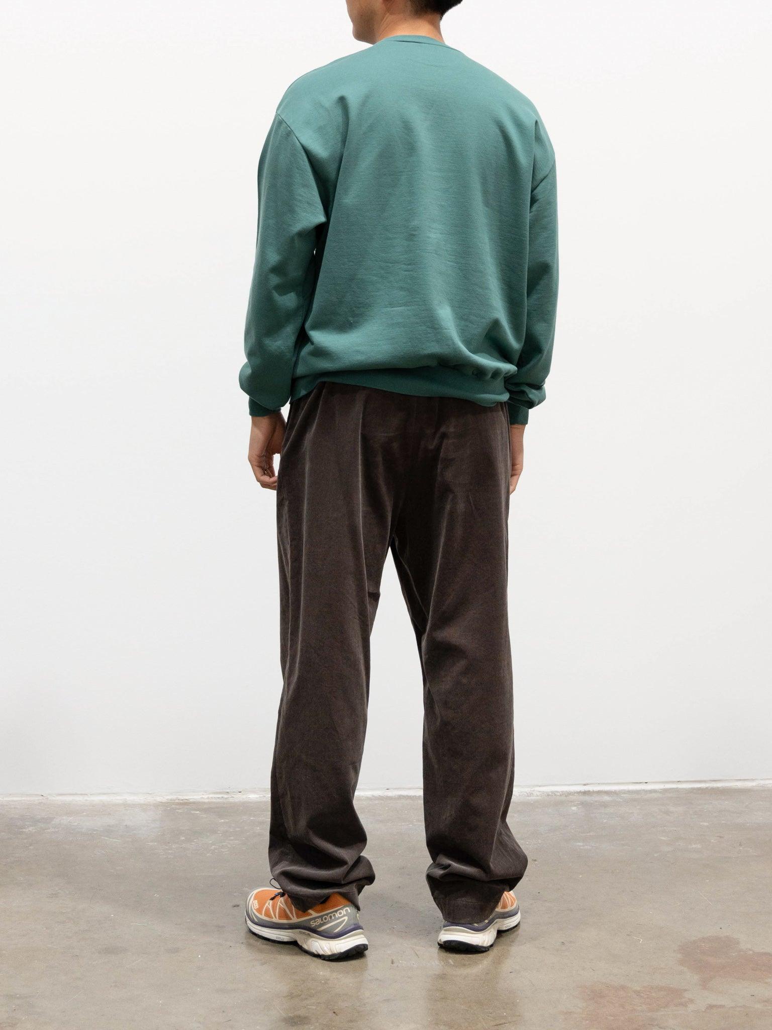 Namu Shop - Auralee Elastic High Gauge Sweat Pullover - Green