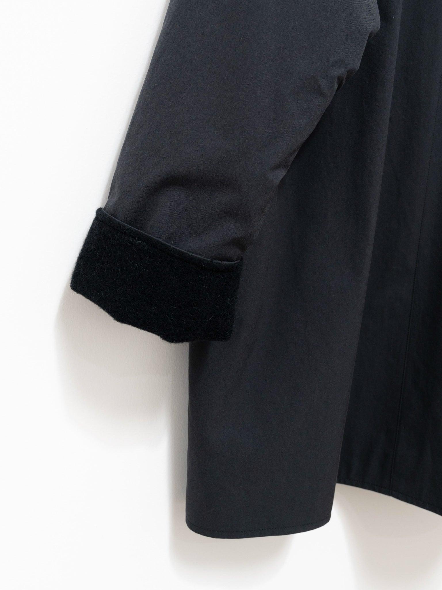 Namu Shop - Auralee Finx Hard Twist Gabardine Blouson Coat - Ink Black Chambray
