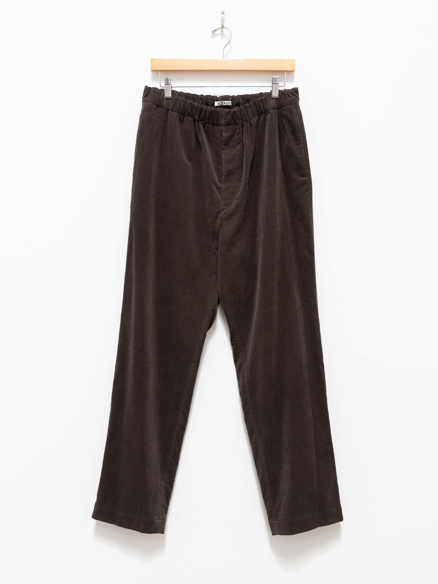 Namu Shop - Auralee Finx Light Corduroy Easy Slacks - Dark Brown