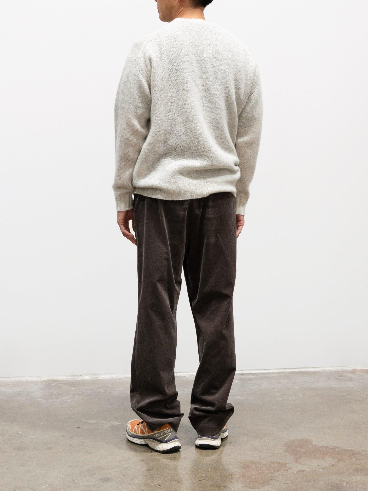 Namu Shop - Auralee Finx Light Corduroy Easy Slacks - Dark Brown