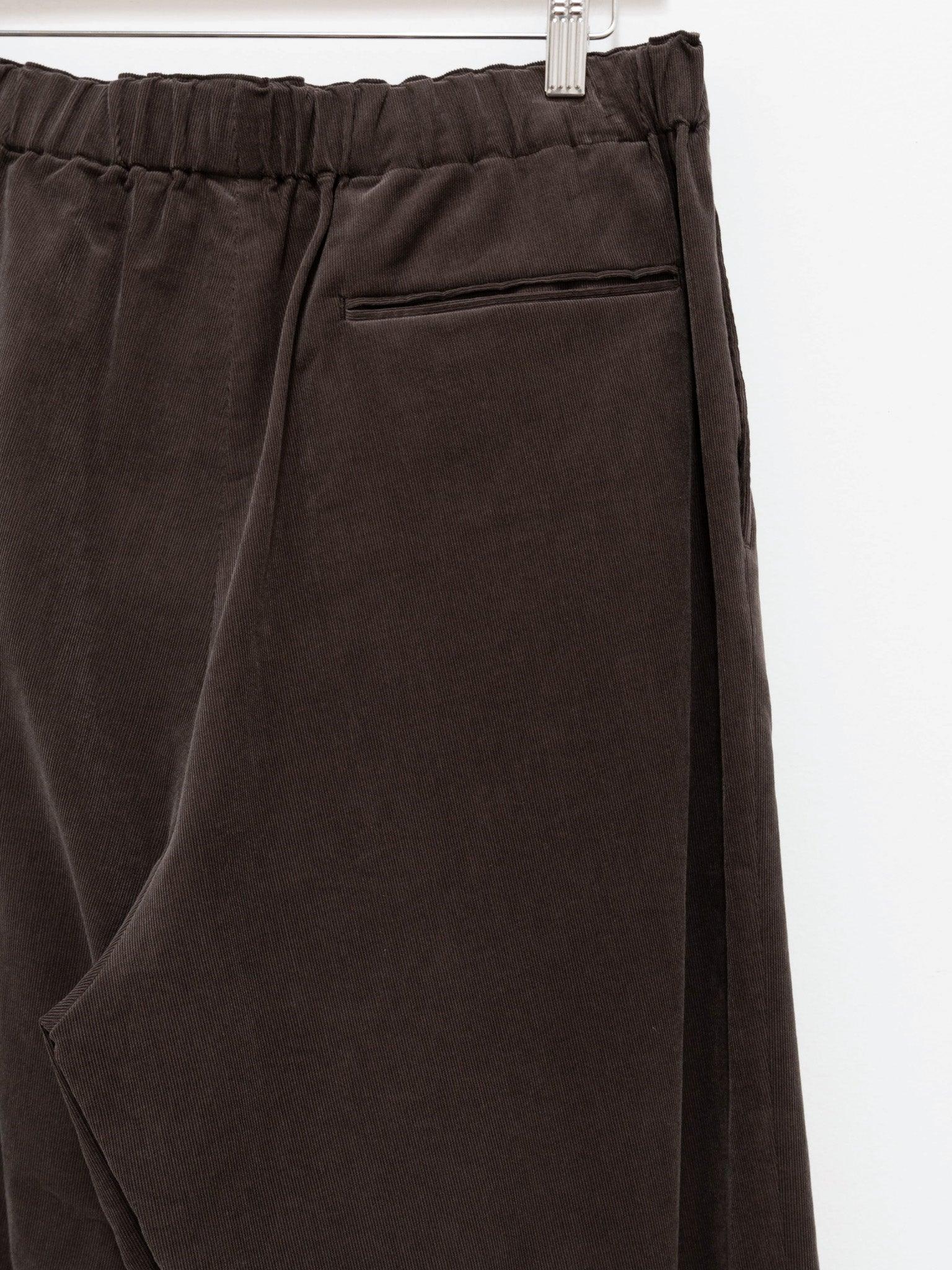 Namu Shop - Auralee Finx Light Corduroy Easy Slacks - Dark Brown