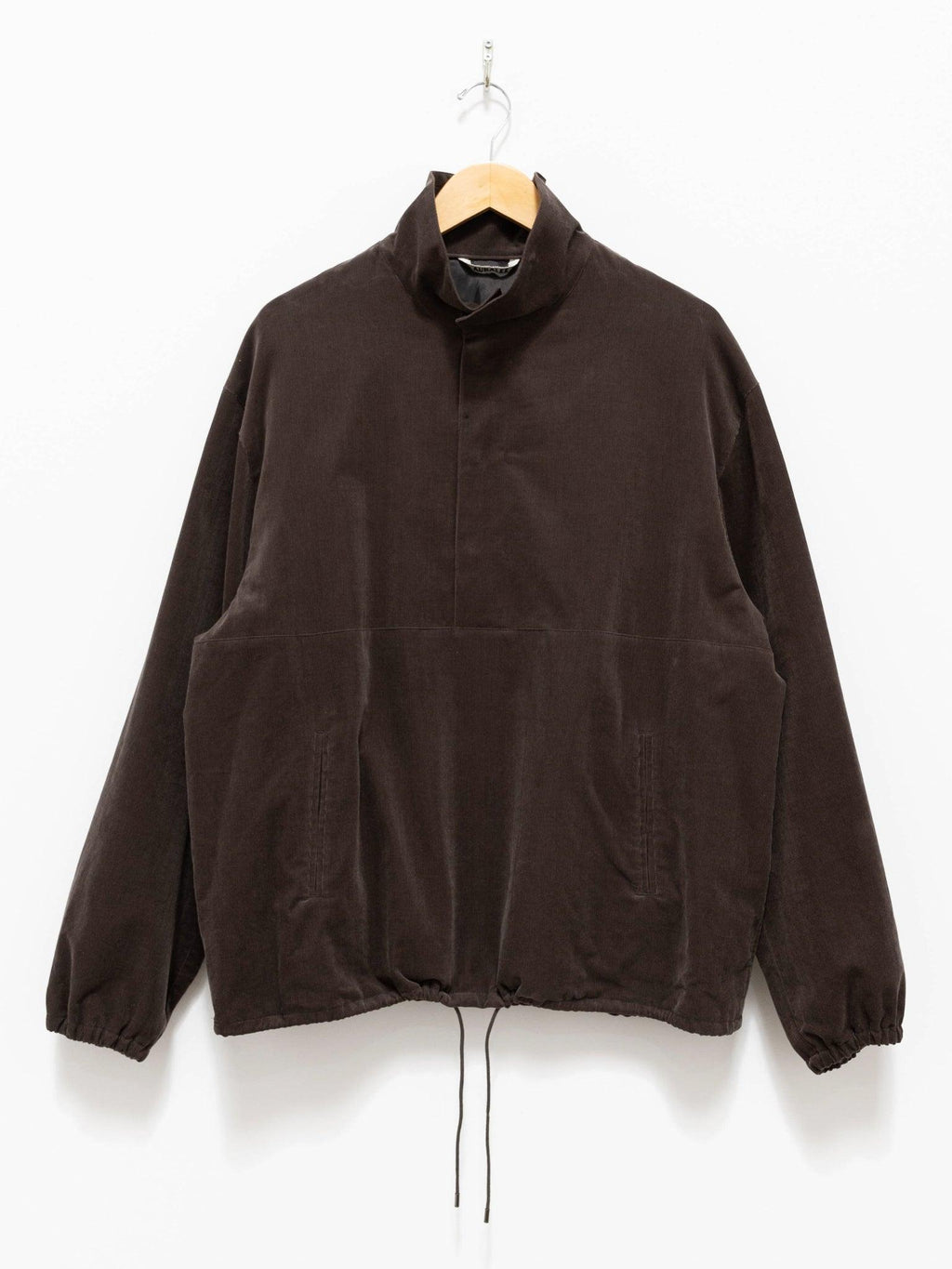Namu Shop - Auralee Finx Light Corduroy Pullover - Dark Brown