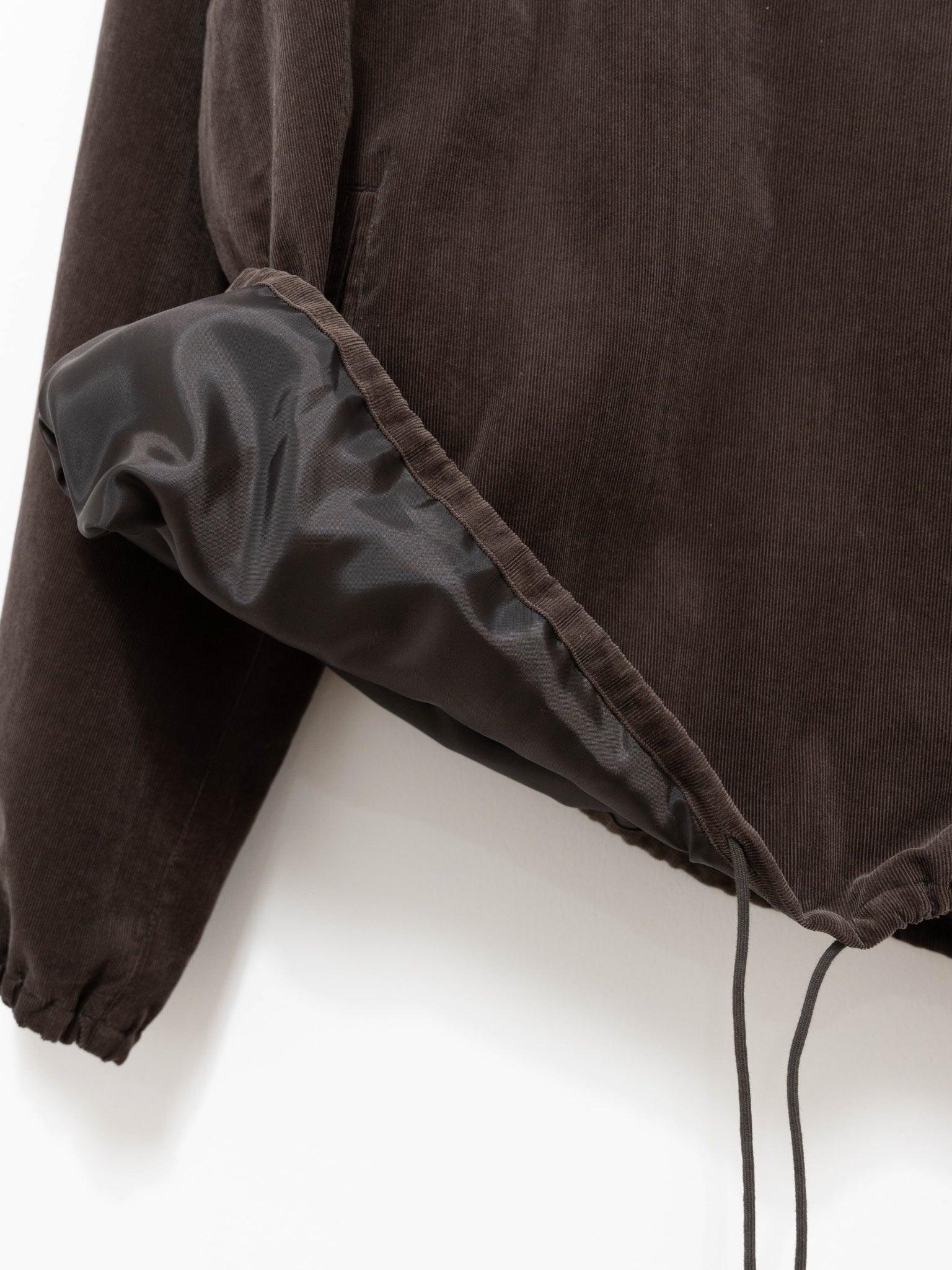 Namu Shop - Auralee Finx Light Corduroy Pullover - Dark Brown