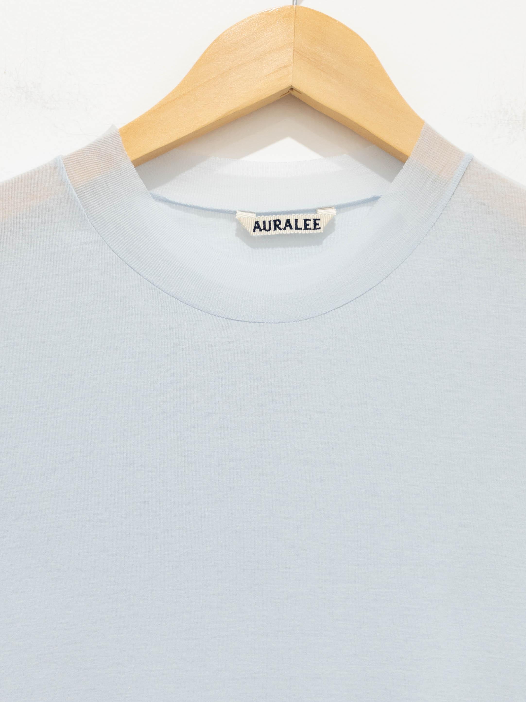 Namu Shop - Auralee Giza Super High Gauge Sheer Rib Tee - Light Blue