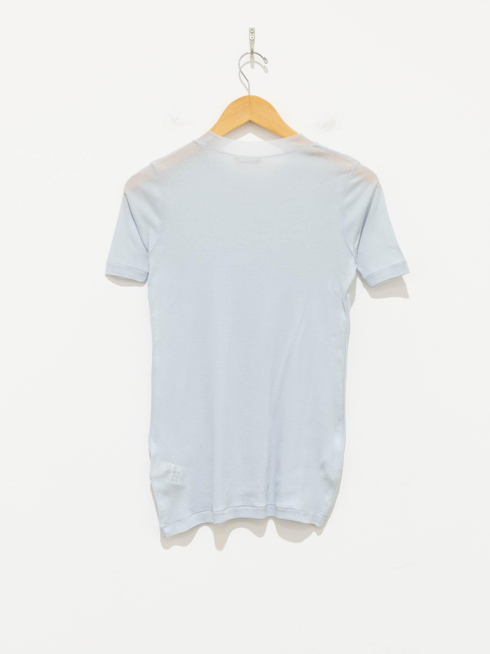 Namu Shop - Auralee Giza Super High Gauge Sheer Rib Tee - Light Blue
