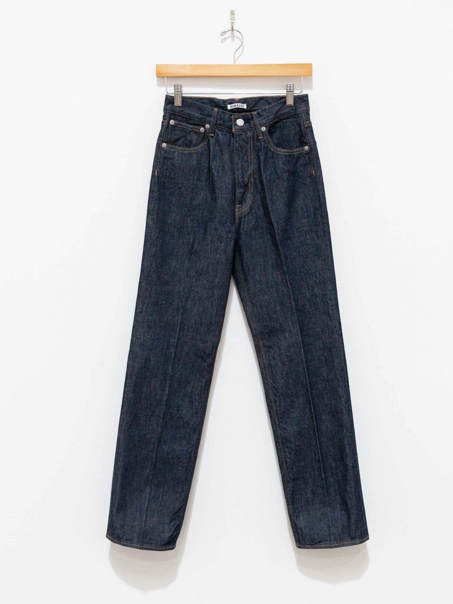 Namu Shop - Auralee Hard Twist Denim 5P Pants - Indigo (Women’s)