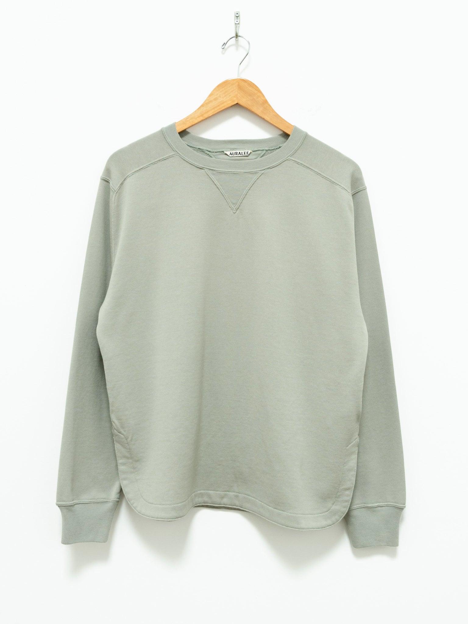 Namu Shop - Auralee Light Flowy Sweat Pullover - Light Green