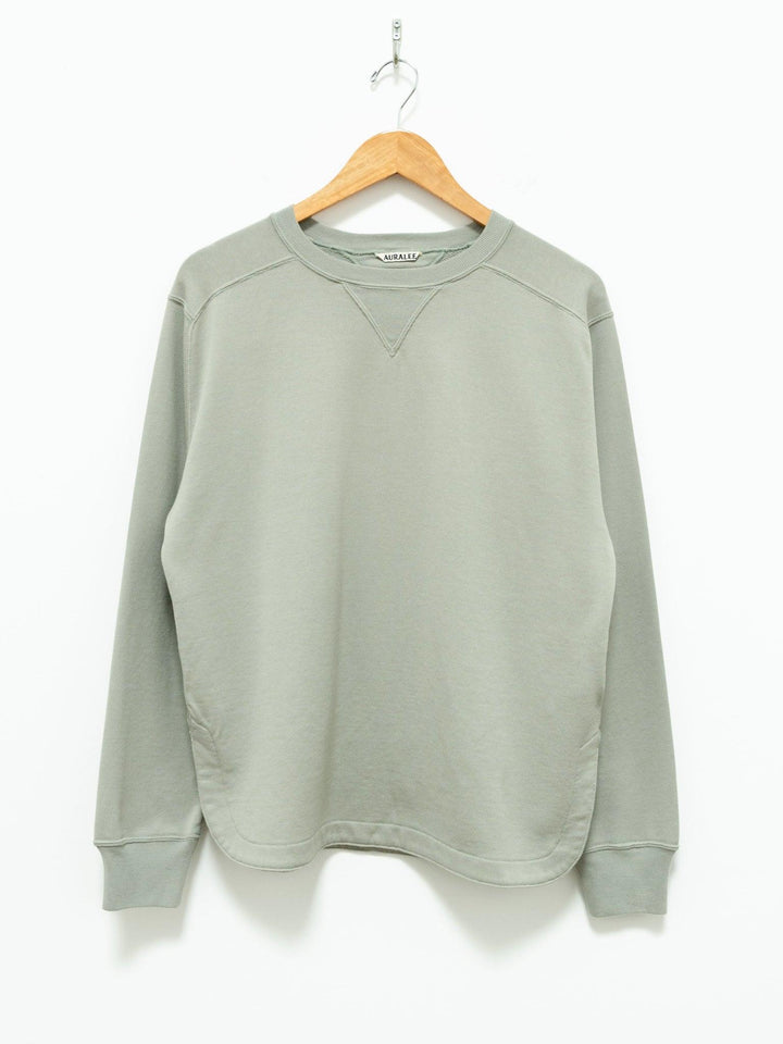 Namu Shop - Auralee Light Flowy Sweat Pullover - Light Green