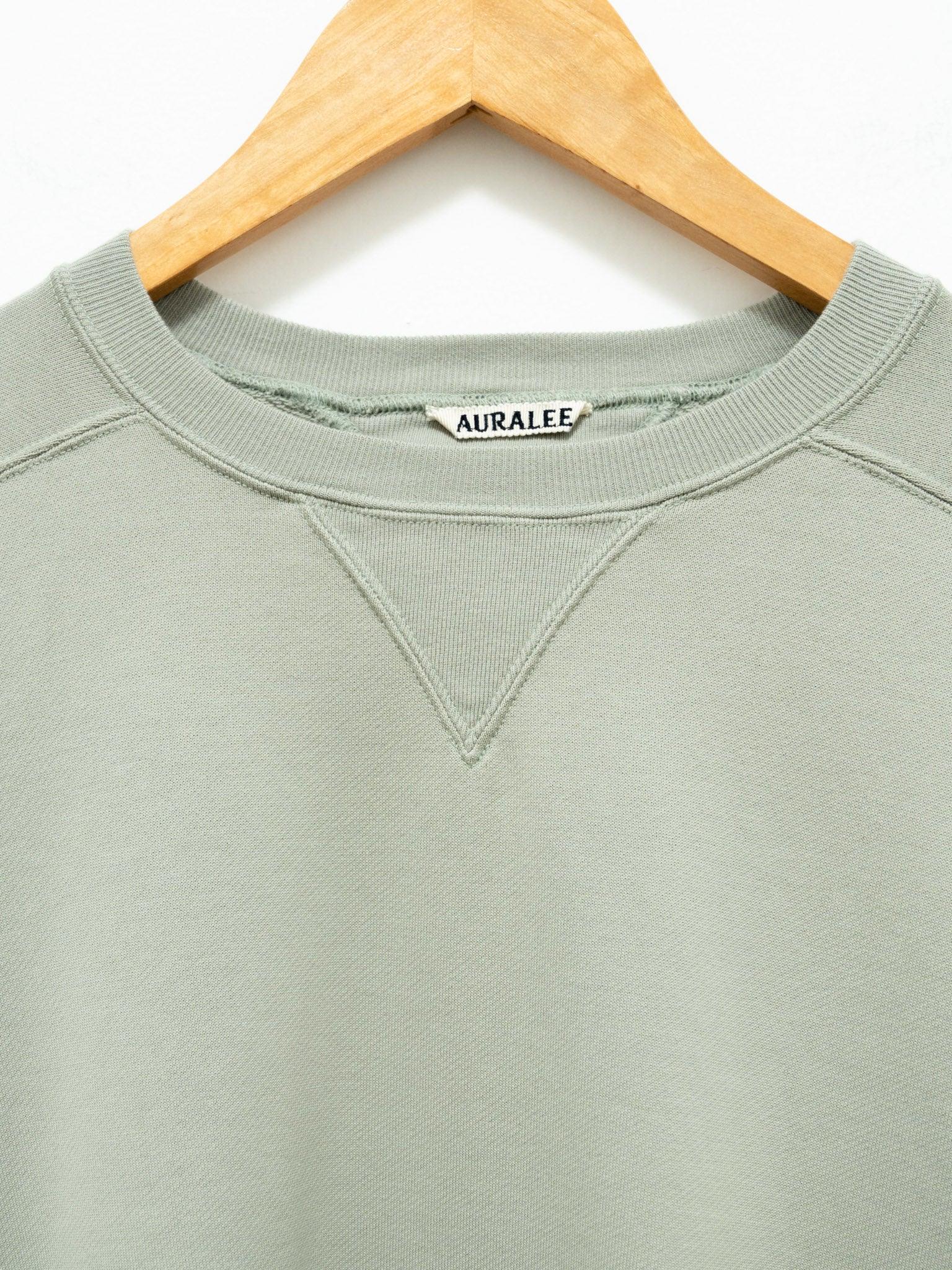 Namu Shop - Auralee Light Flowy Sweat Pullover - Light Green