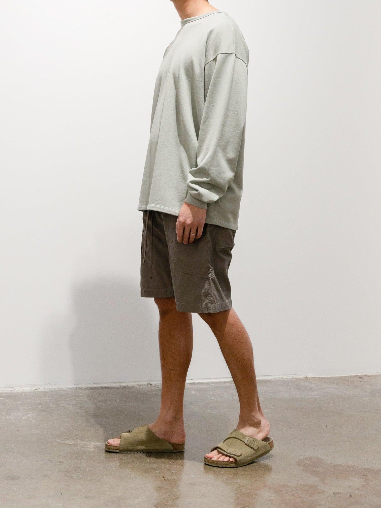 Namu Shop - Auralee Light Flowy Sweat Pullover - Light Green
