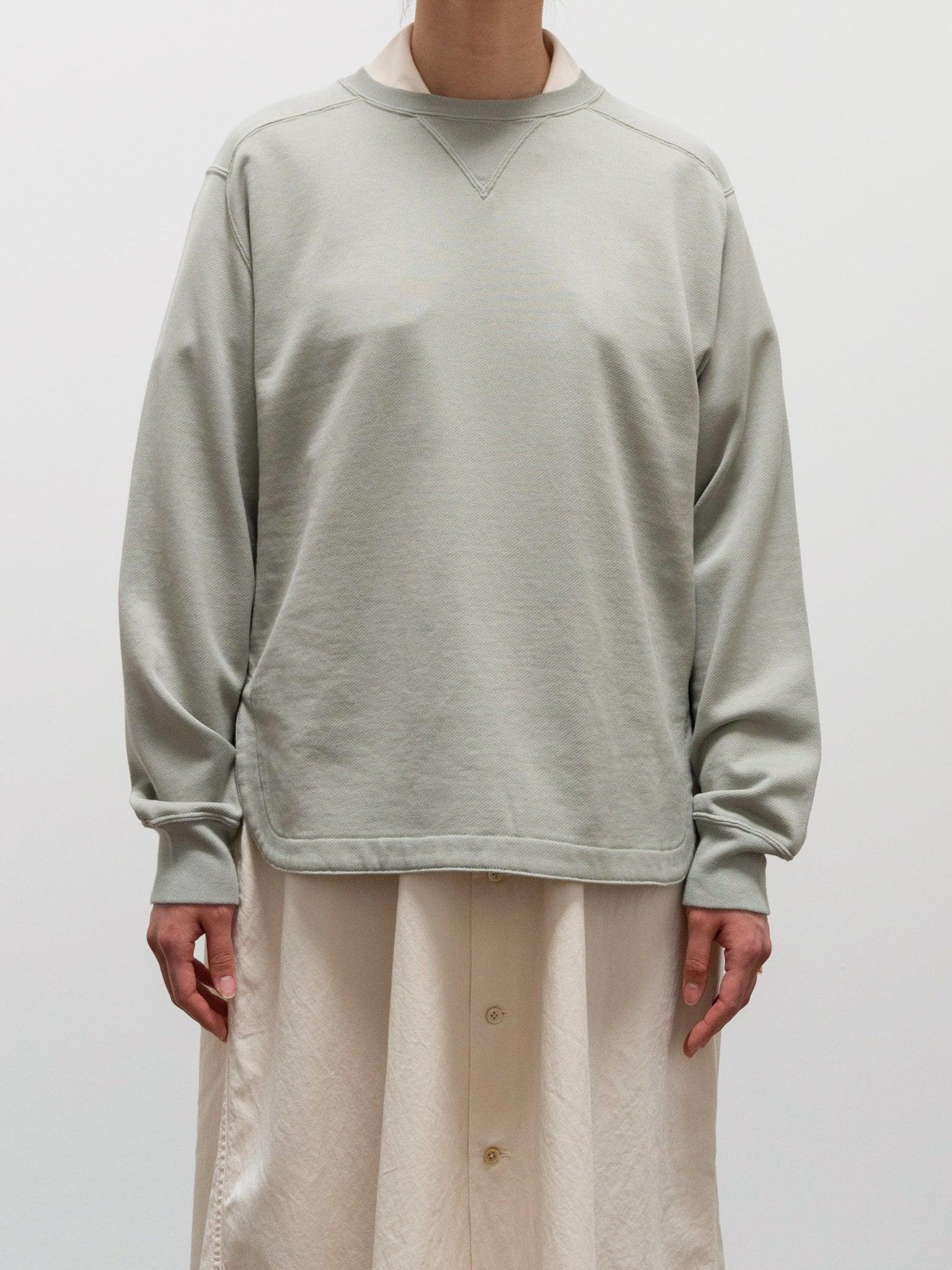 Namu Shop - Auralee Light Flowy Sweat Pullover - Light Green